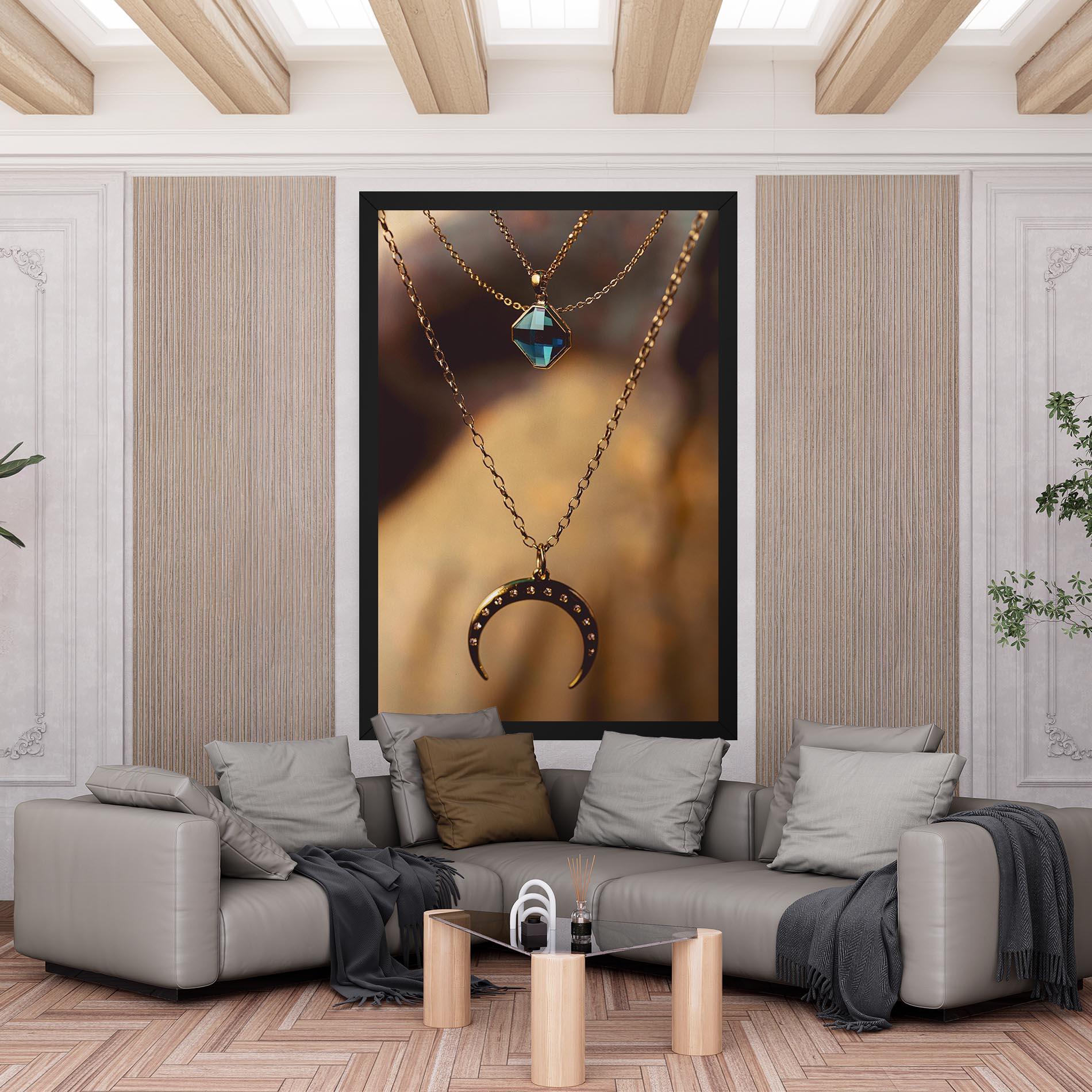 Vászonkép Moon Blue Necklace mockup 6