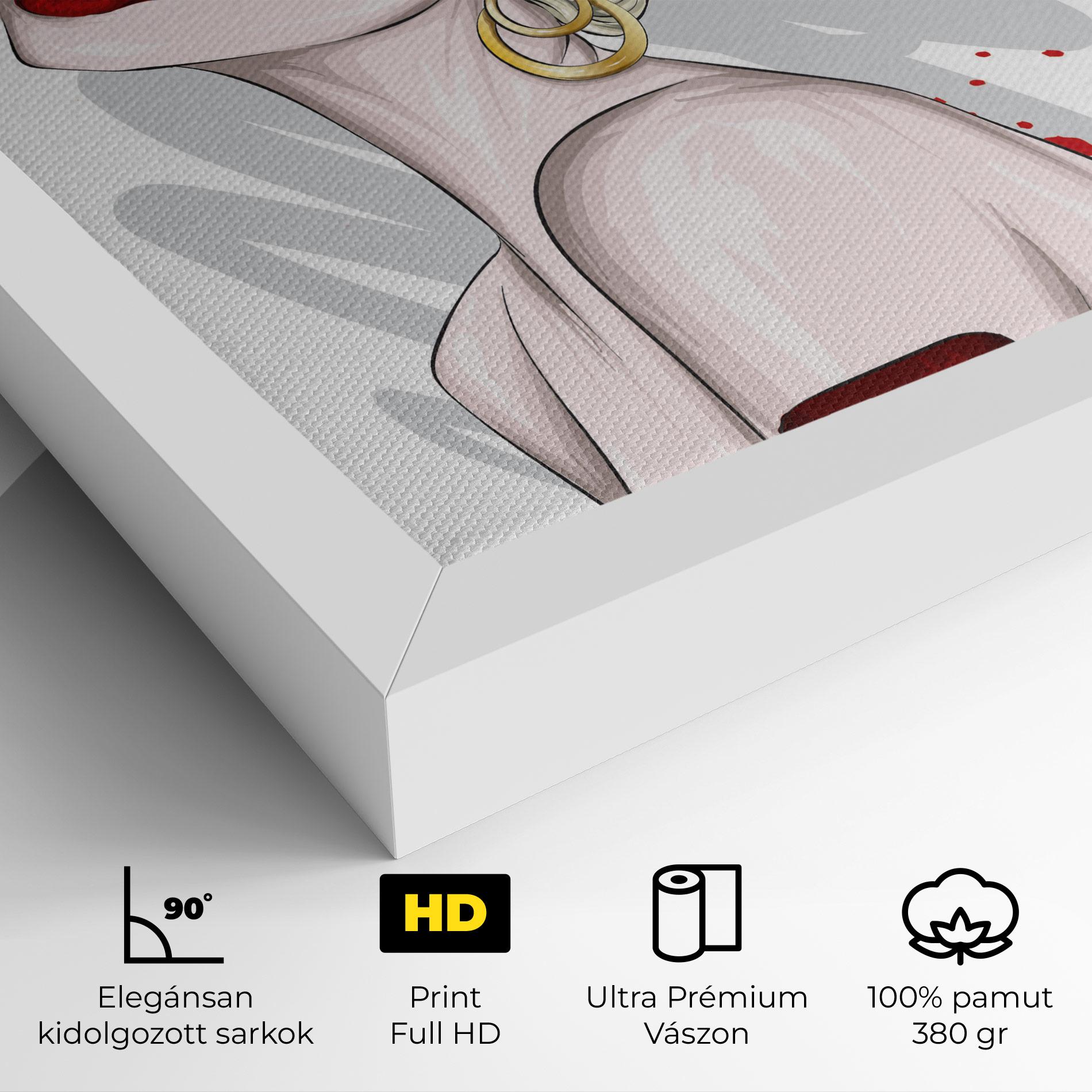 Vászonkép Big Red Crown mockup 4