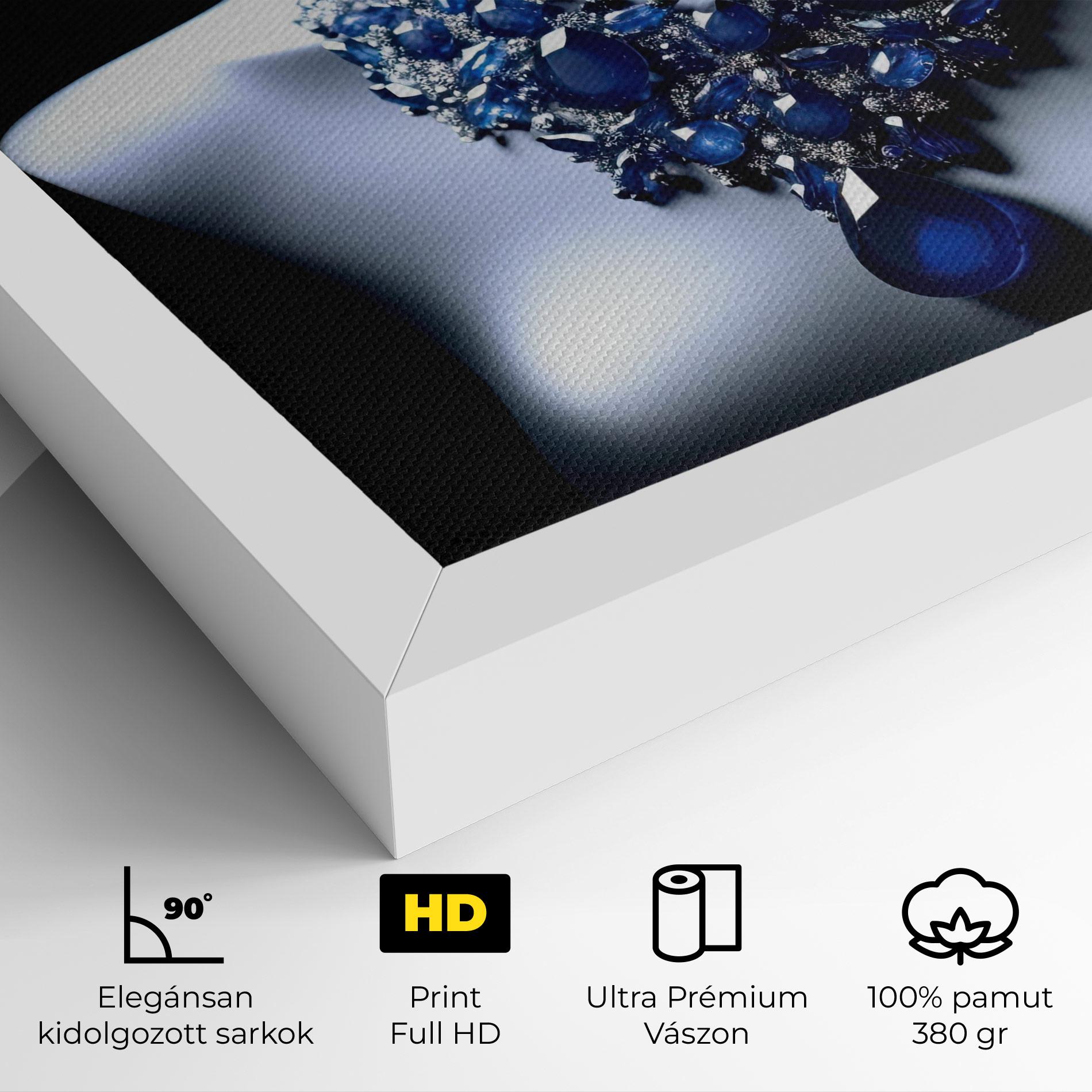 Vászonkép Blue Diamonds Necklace mockup 4