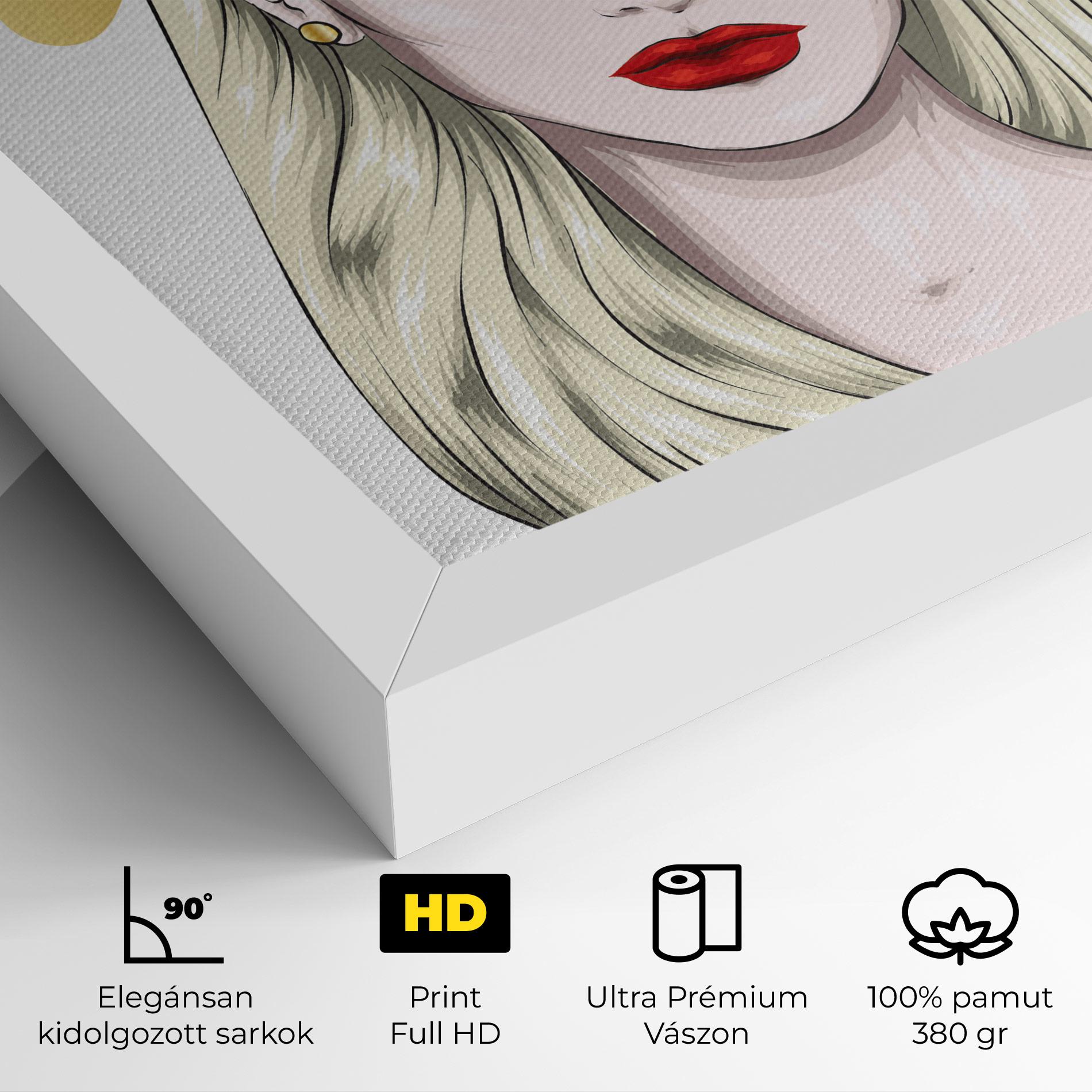 Vászonkép Gold Crown Woman mockup 4