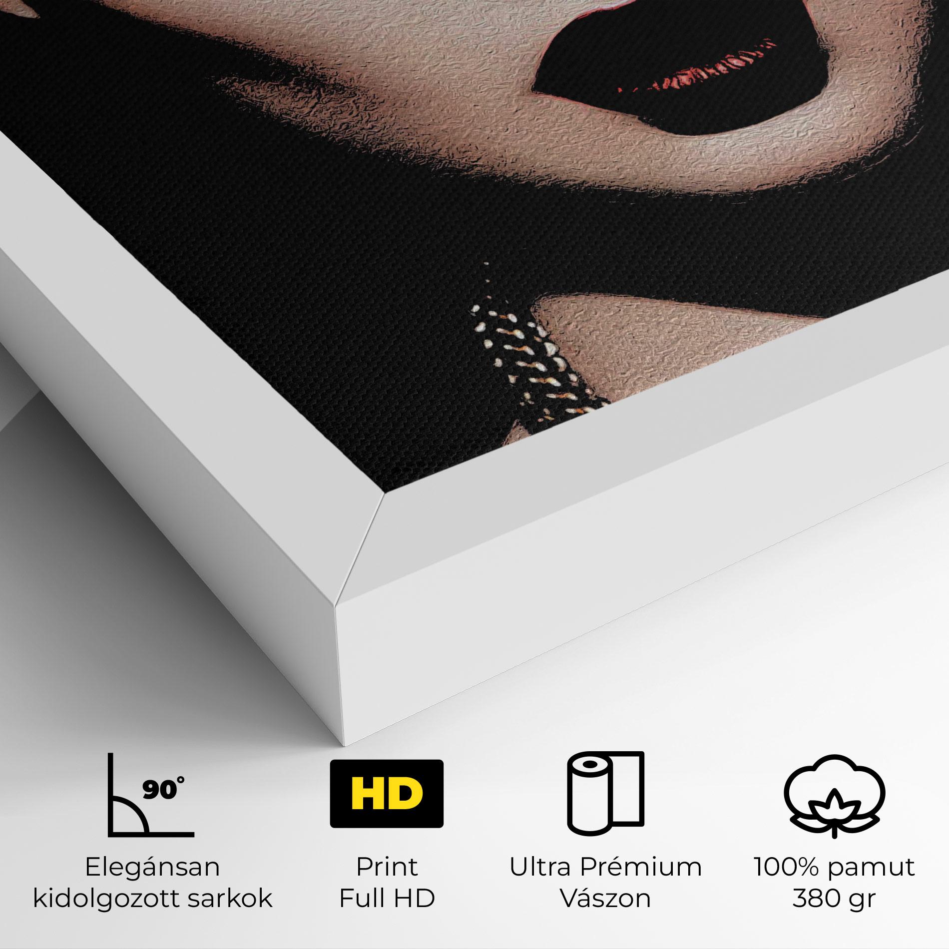 Vászonkép Gold Necklace mockup 4