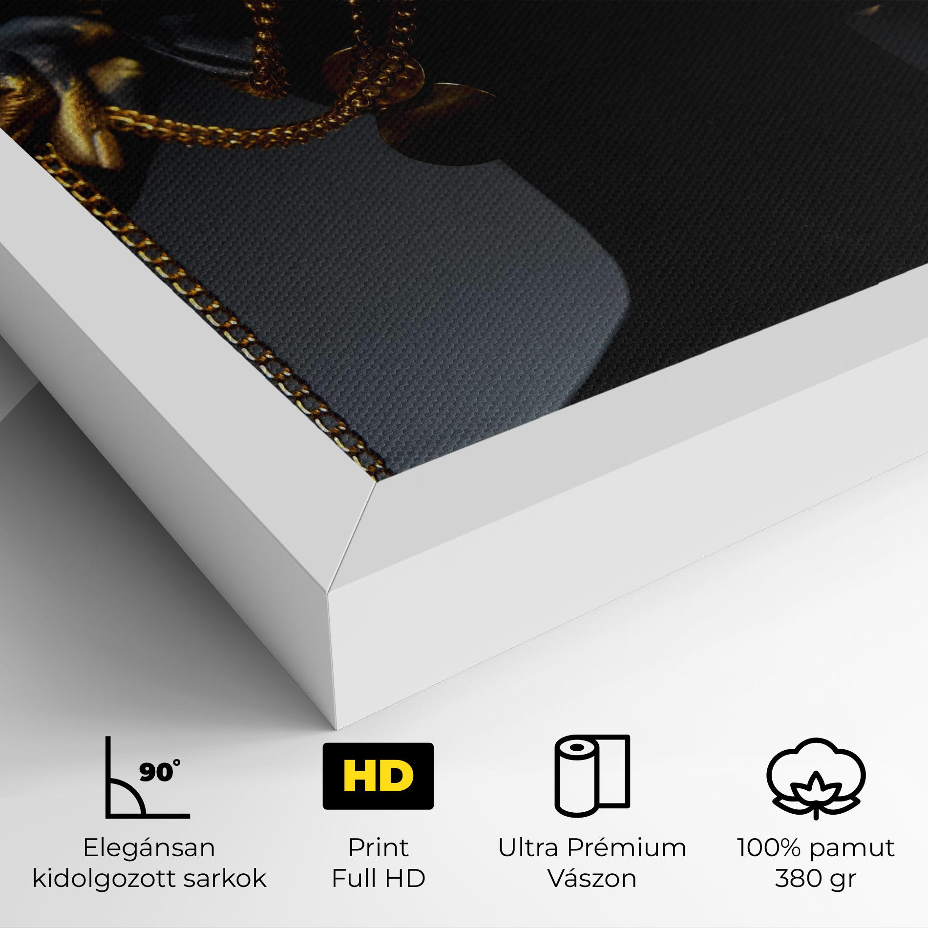 Vászonkép Pretty Gold Chain mockup 4