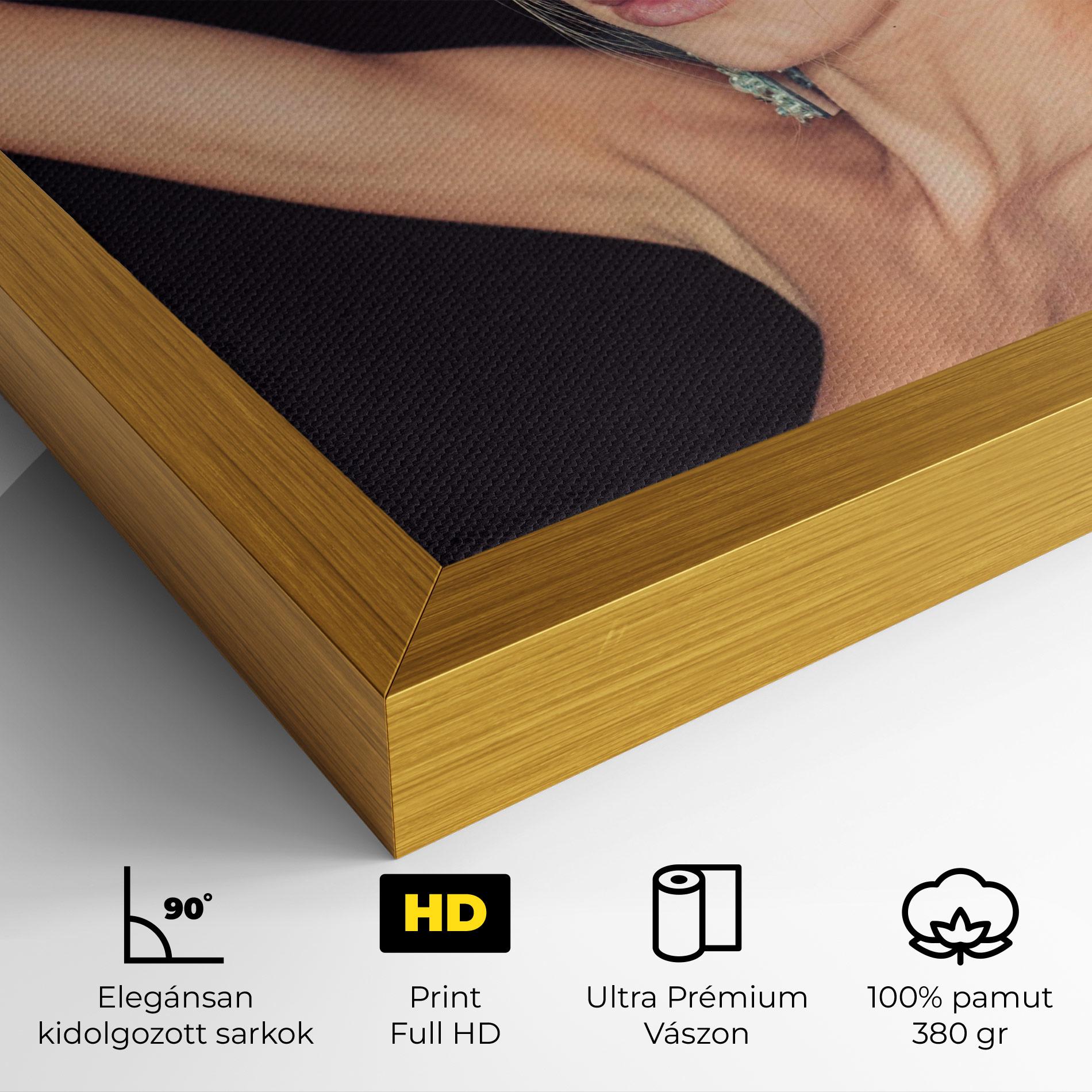 Vászonkép Flower Earrings mockup 4