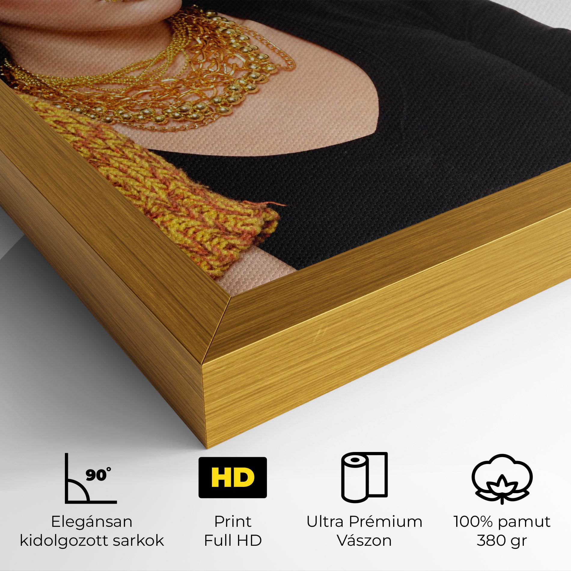 Vászonkép Gold Accessories mockup 4