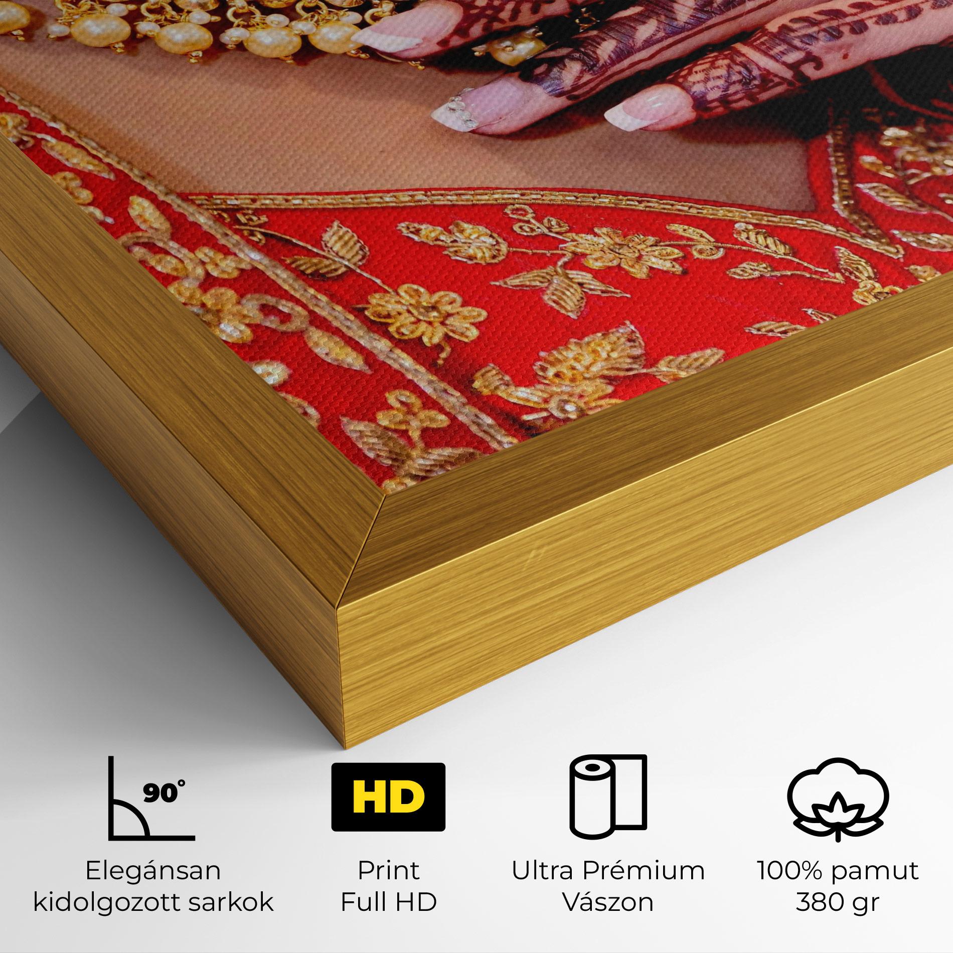 Vászonkép Gold Beautiful Jewelry mockup 4