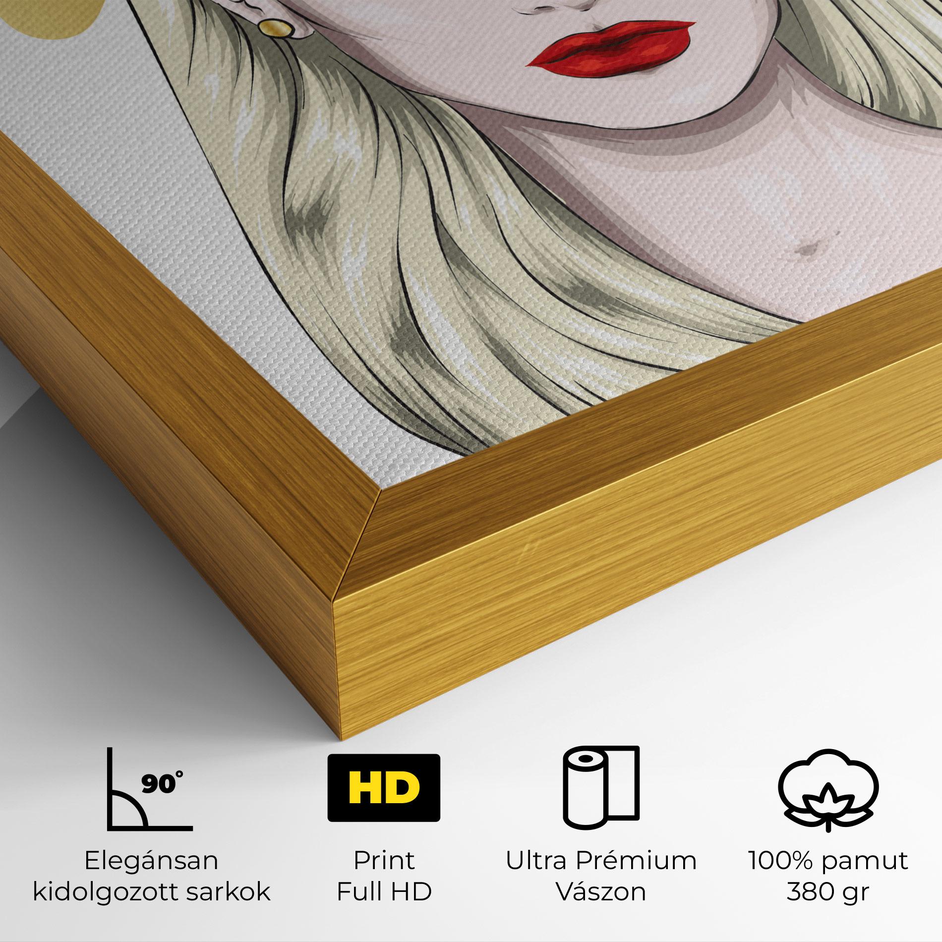 Vászonkép Gold Crown Woman mockup 4
