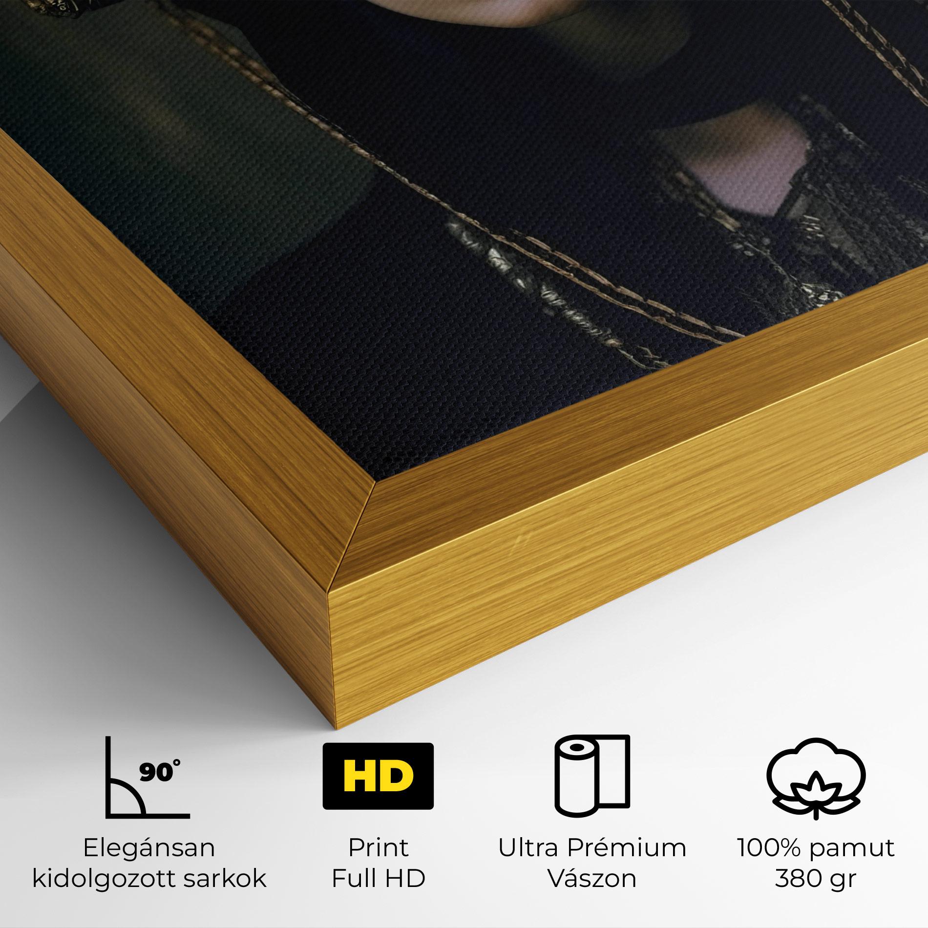 Vászonkép Gold Headpiece mockup 4