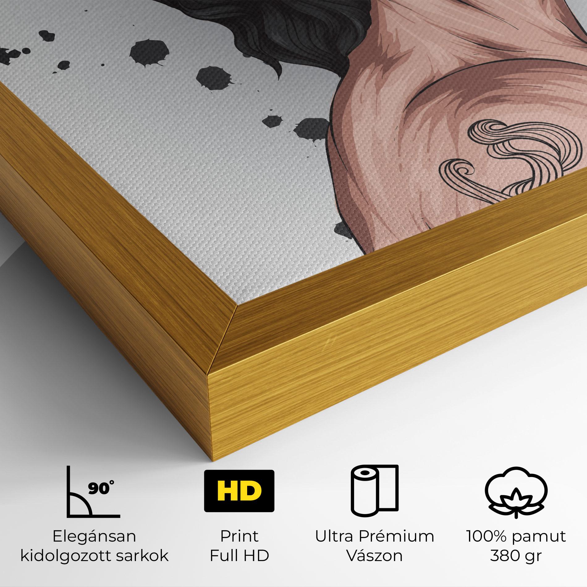 Vászonkép Male With Crown mockup 4