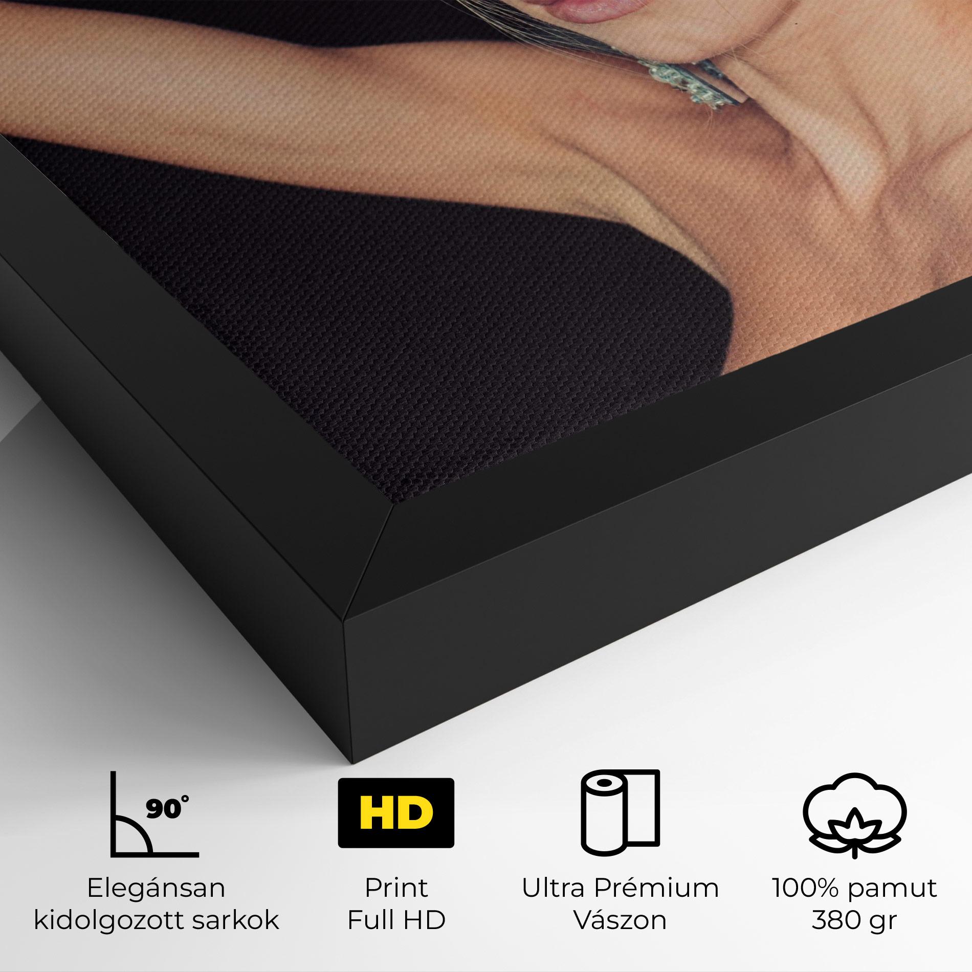 Vászonkép Flower Earrings mockup 4