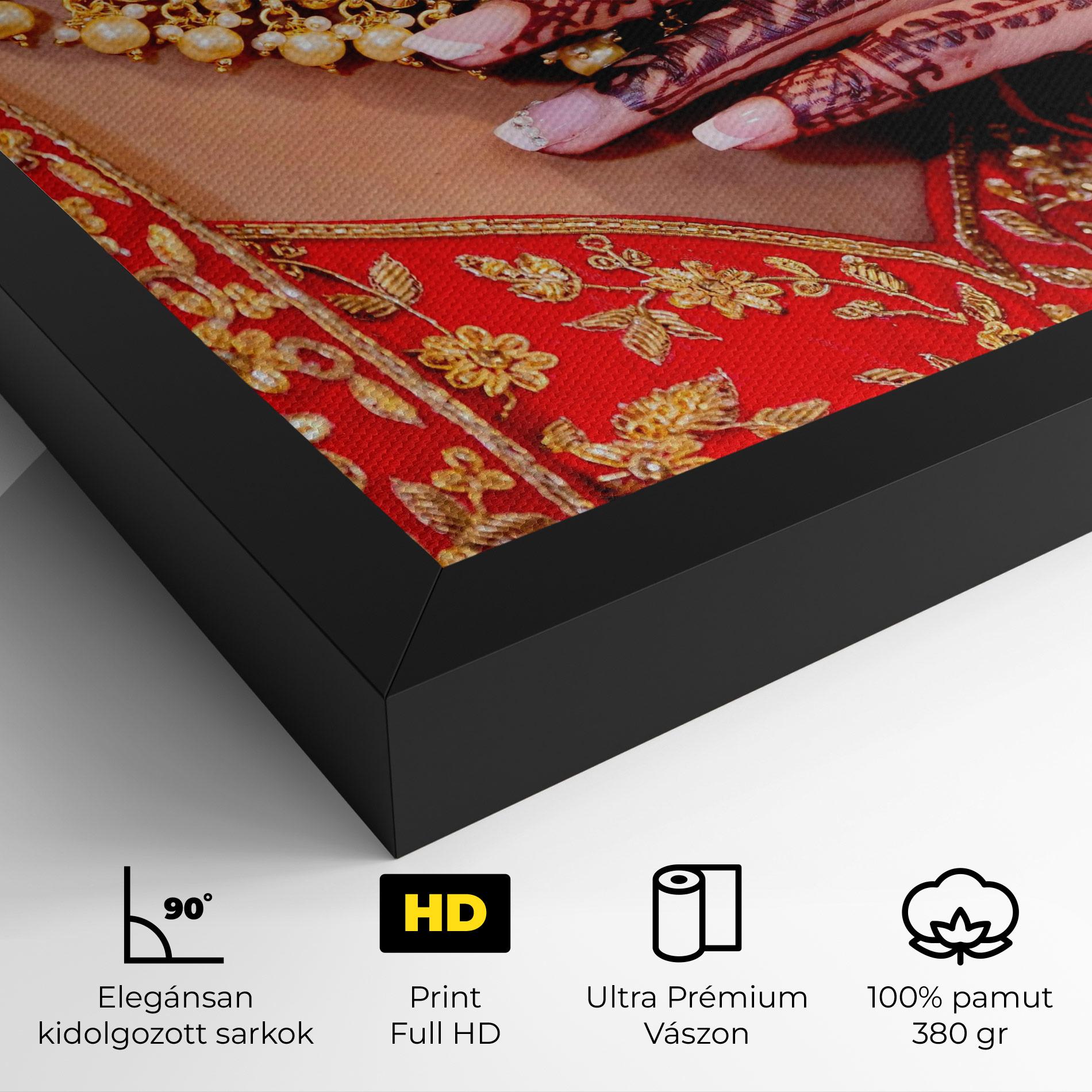 Vászonkép Gold Beautiful Jewelry mockup 4