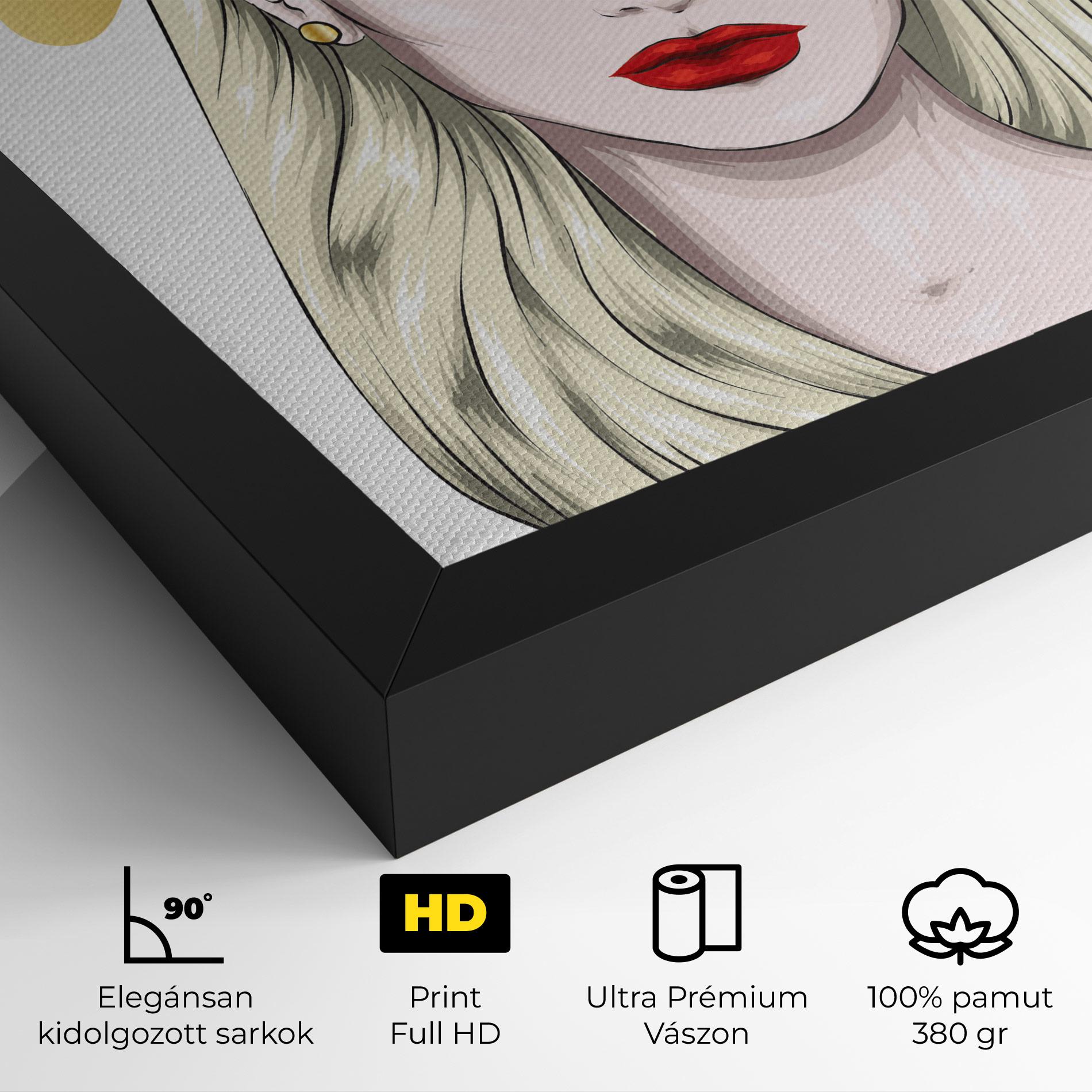 Vászonkép Gold Crown Woman mockup 4
