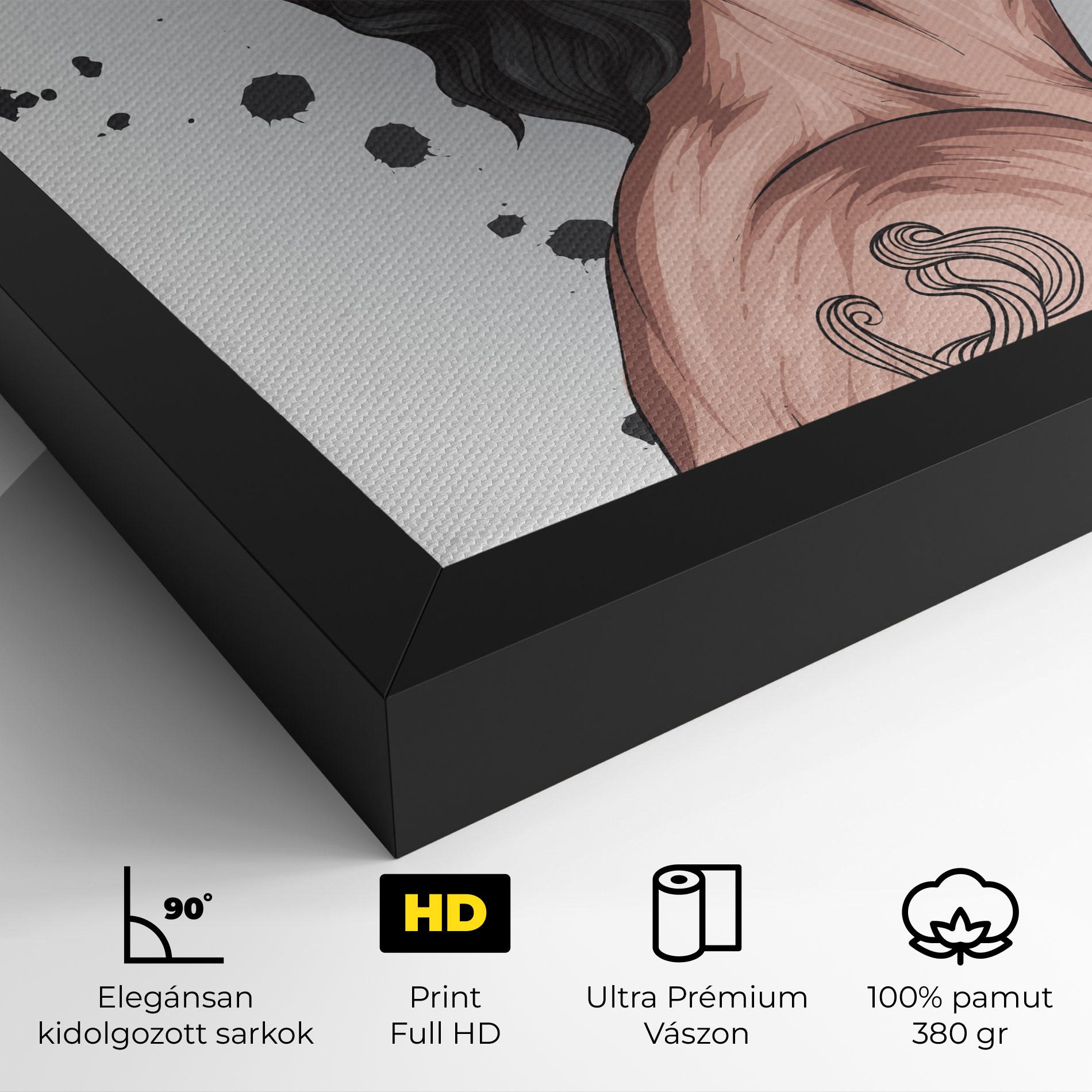 Vászonkép Male With Crown mockup 4