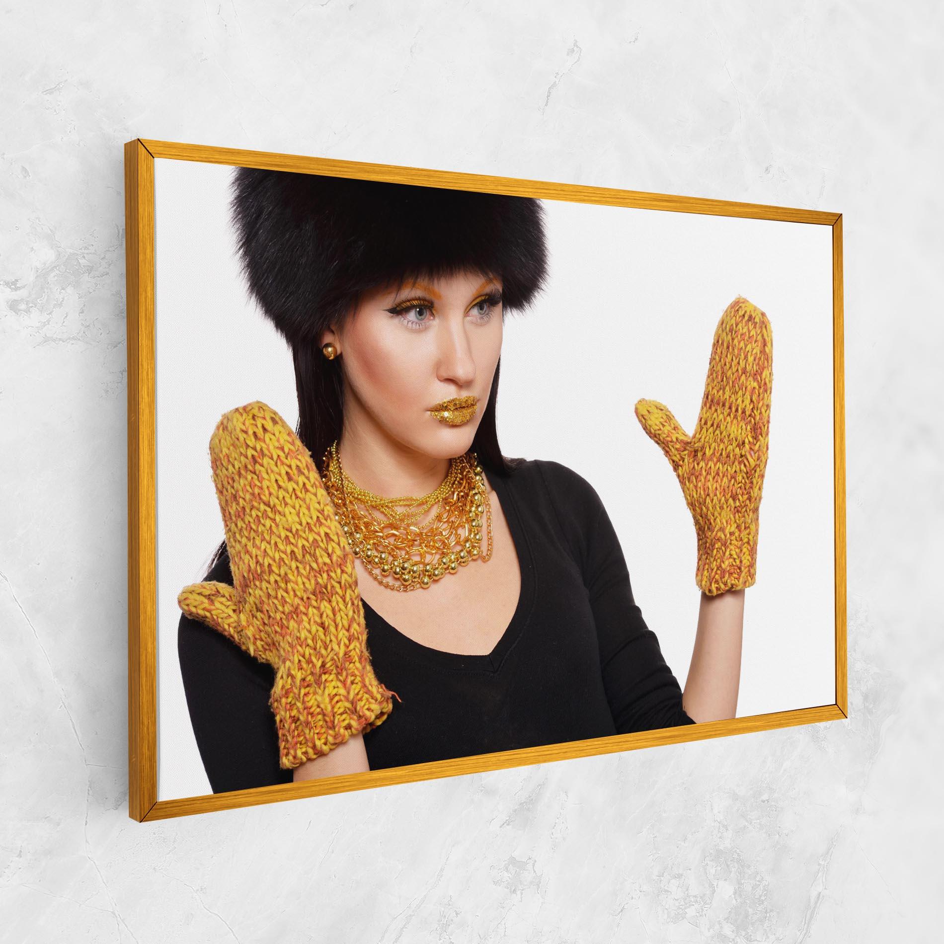 Vászonkép Gold Accessories mockup 1