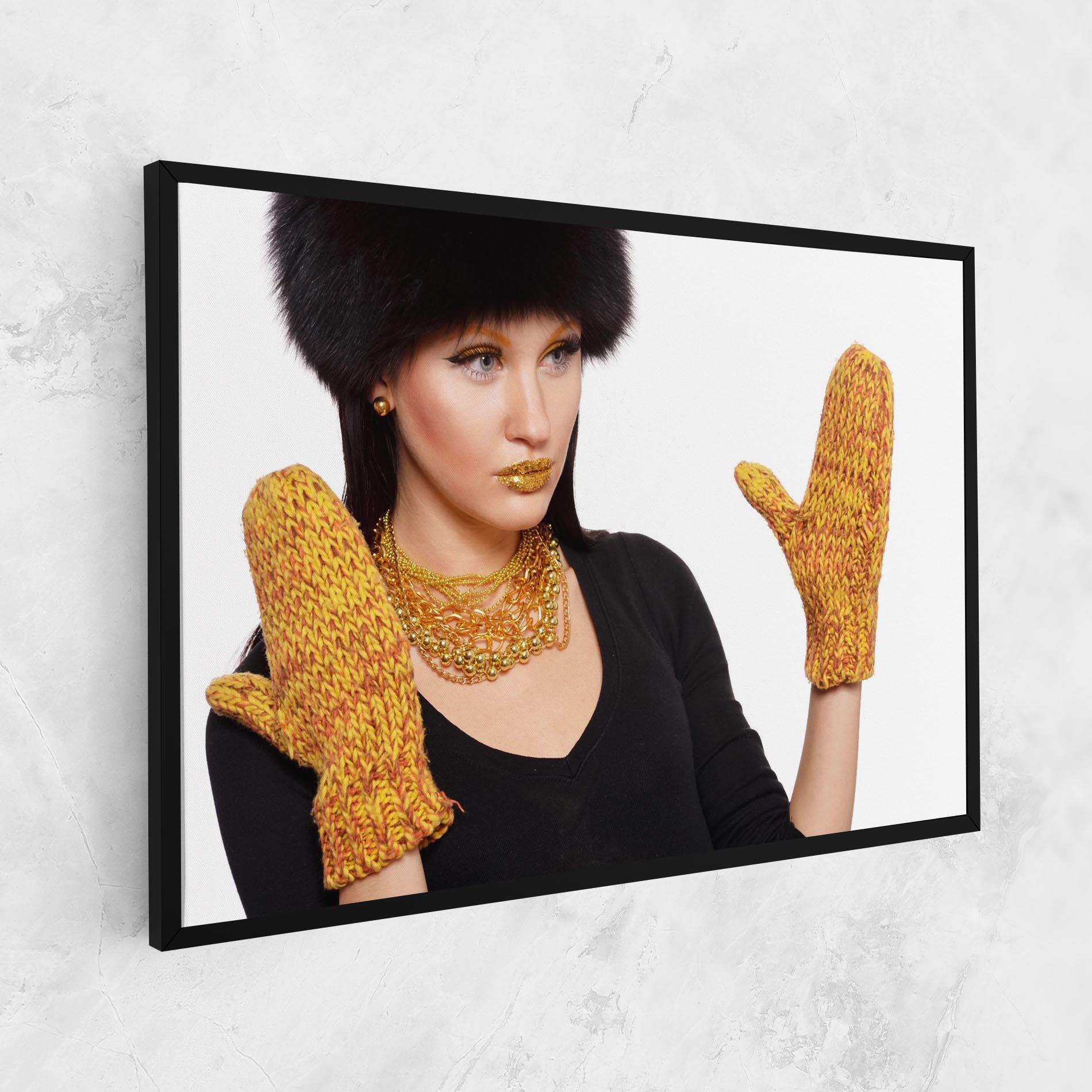 Vászonkép Gold Accessories mockup 1