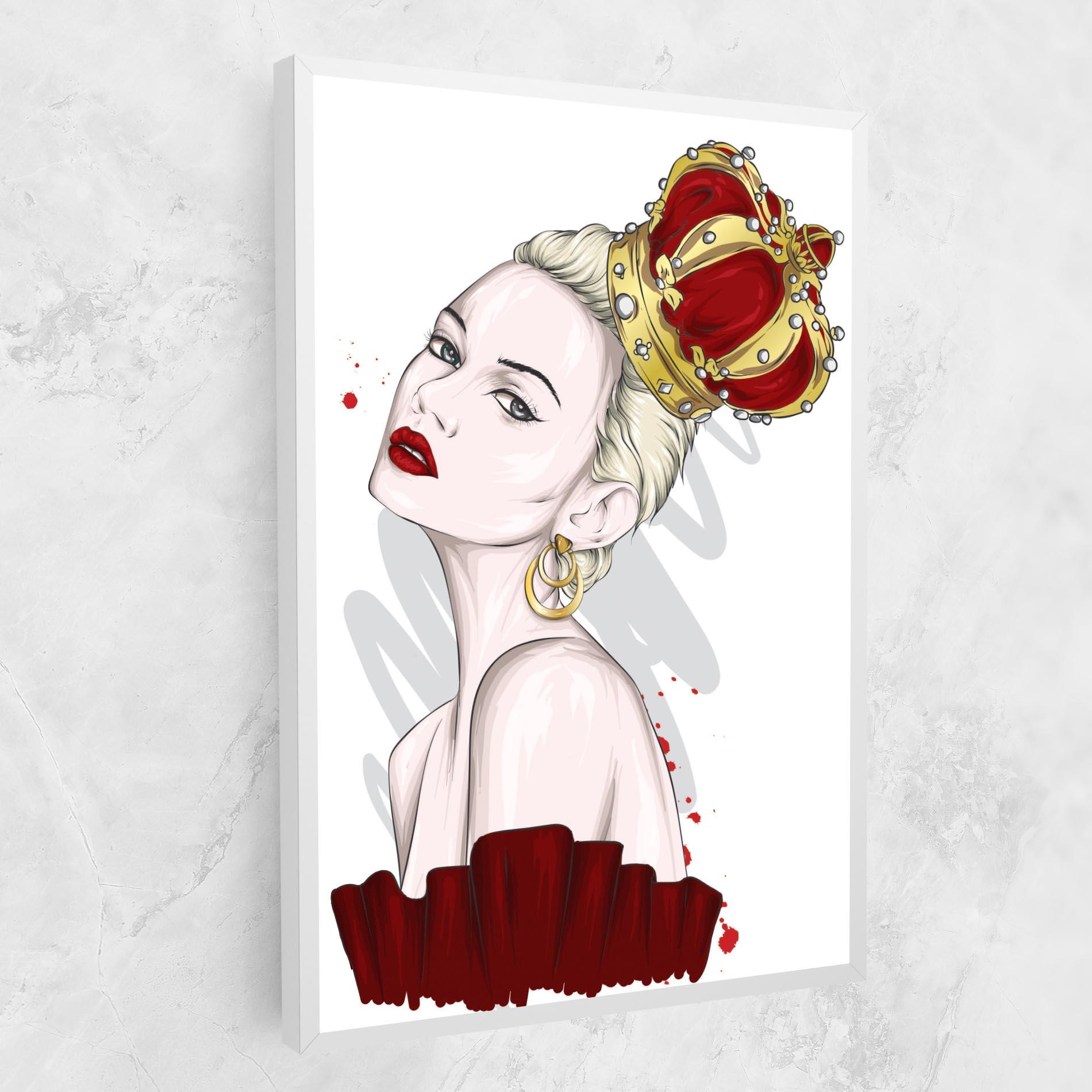Vászonkép Big Red Crown mockup 1