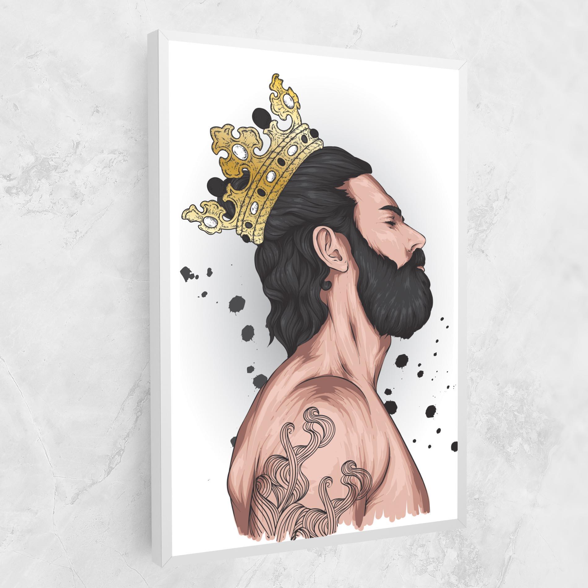 Vászonkép Male With Crown mockup 1