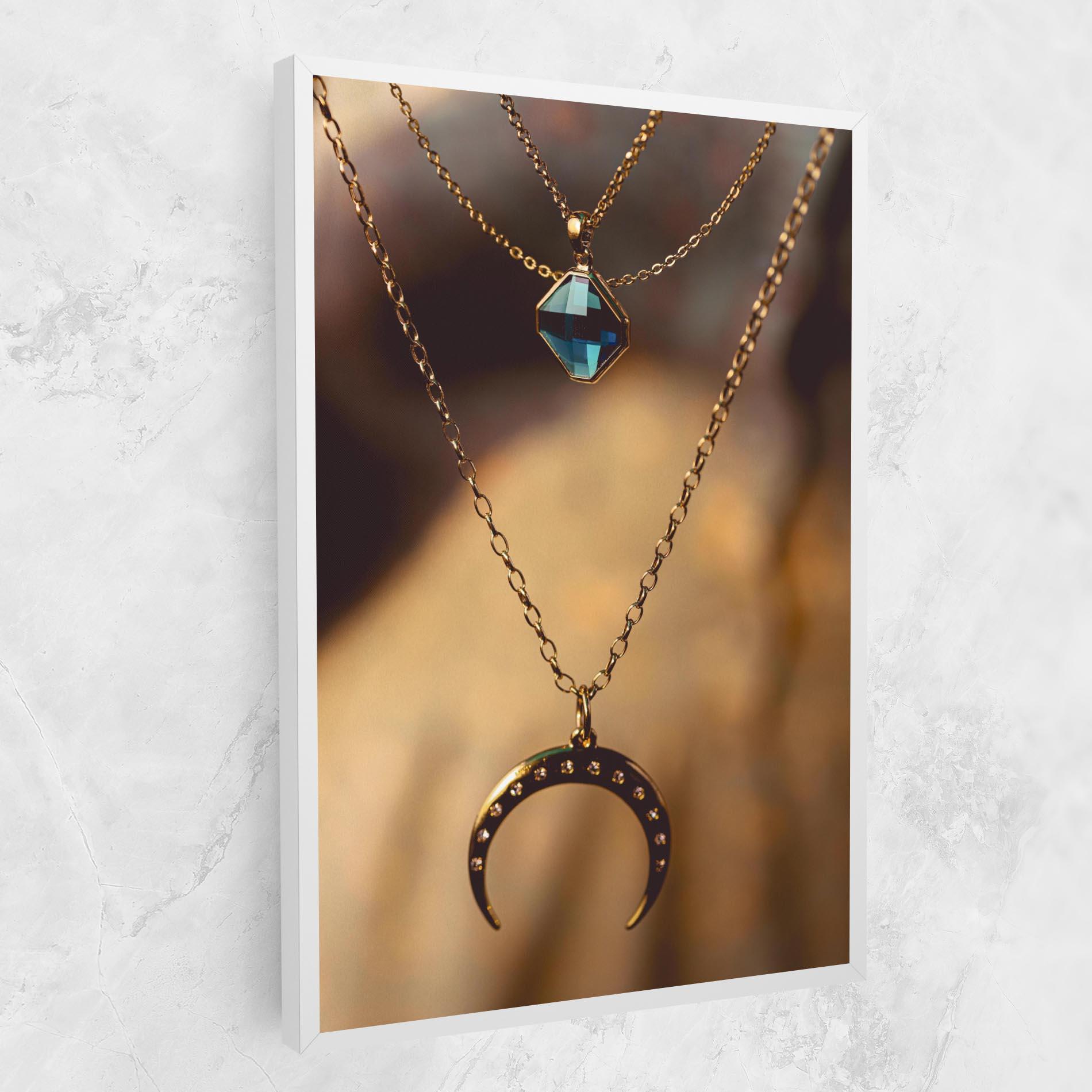 Vászonkép Moon Blue Necklace mockup 1