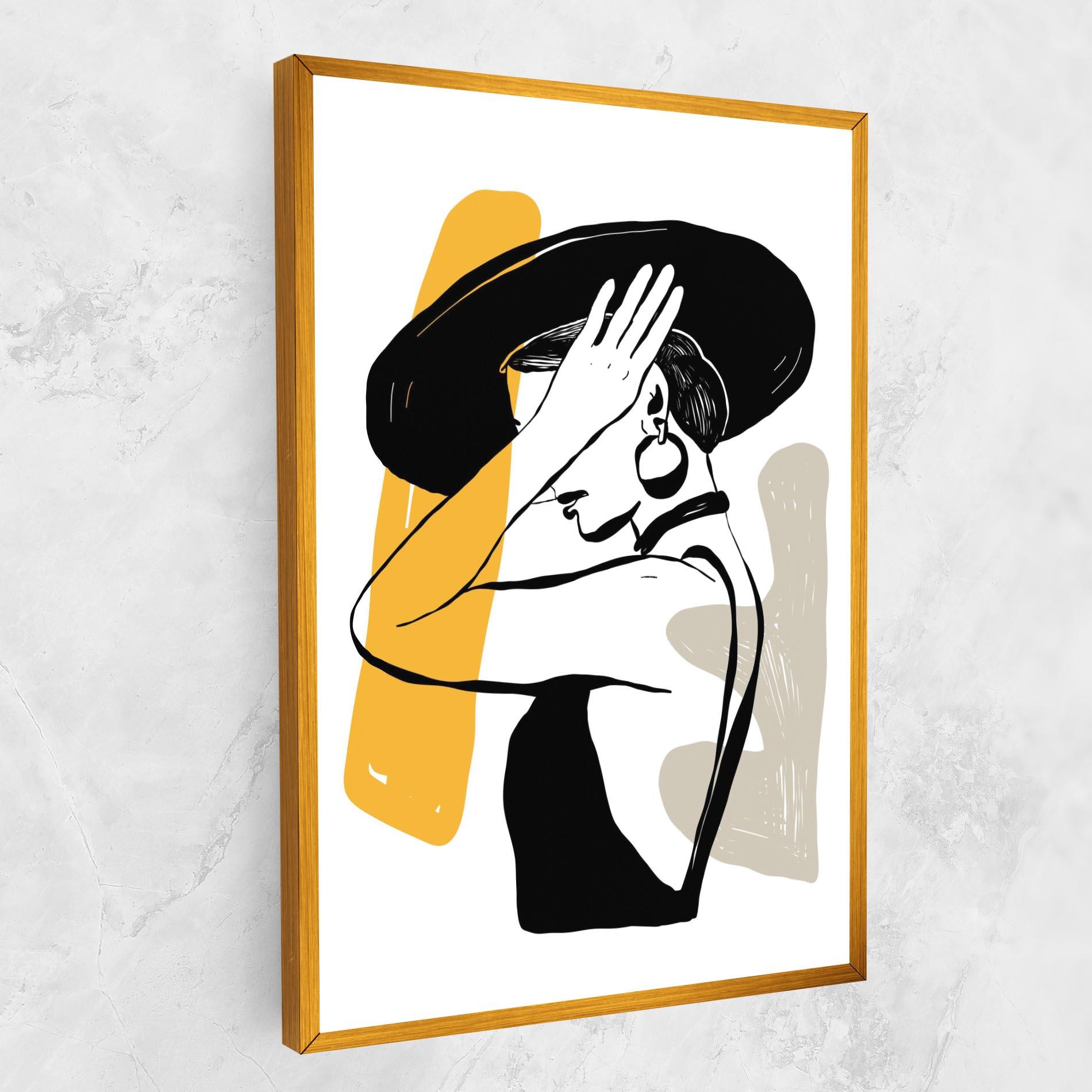 Vászonkép Big Earring mockup 1