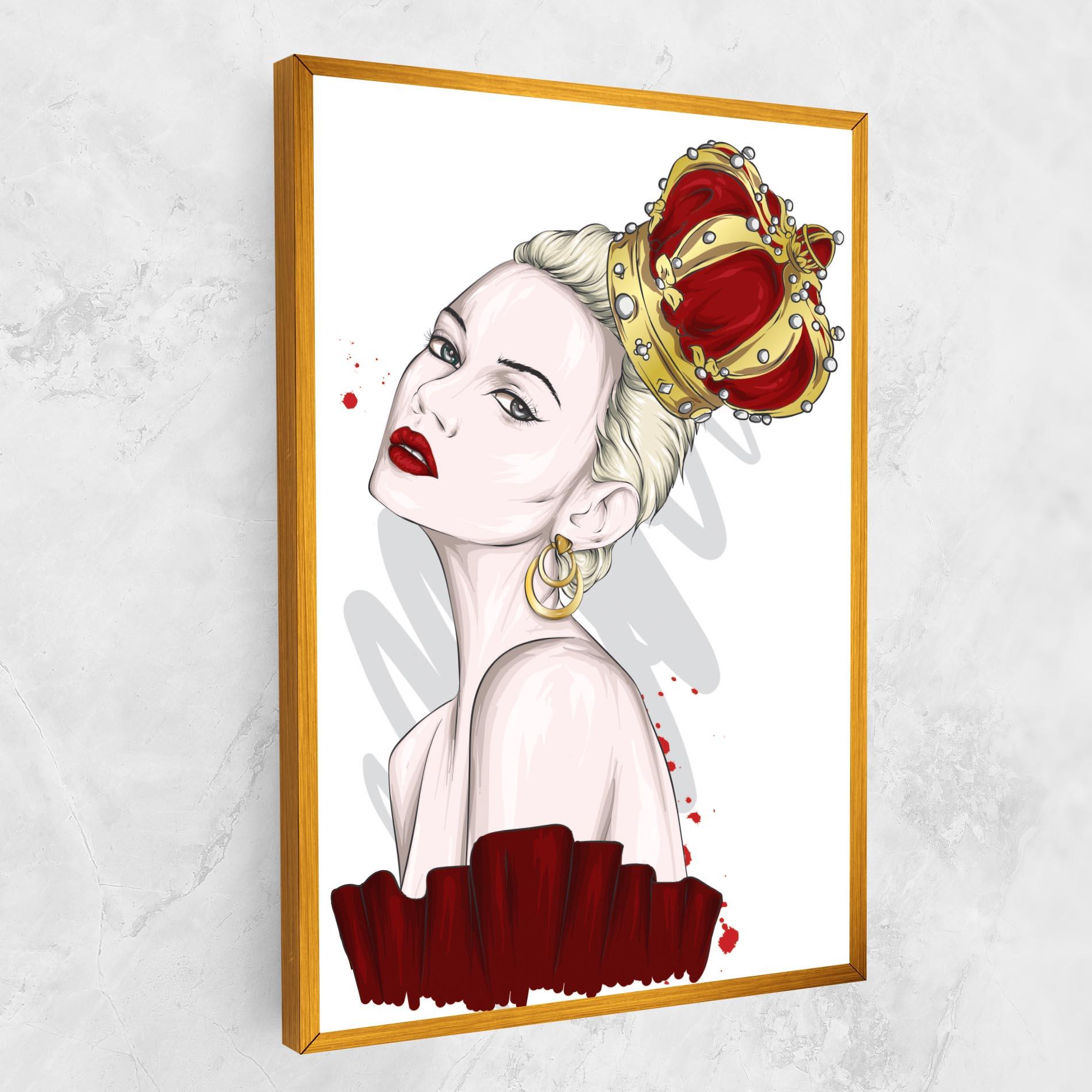 Vászonkép Big Red Crown mockup 1