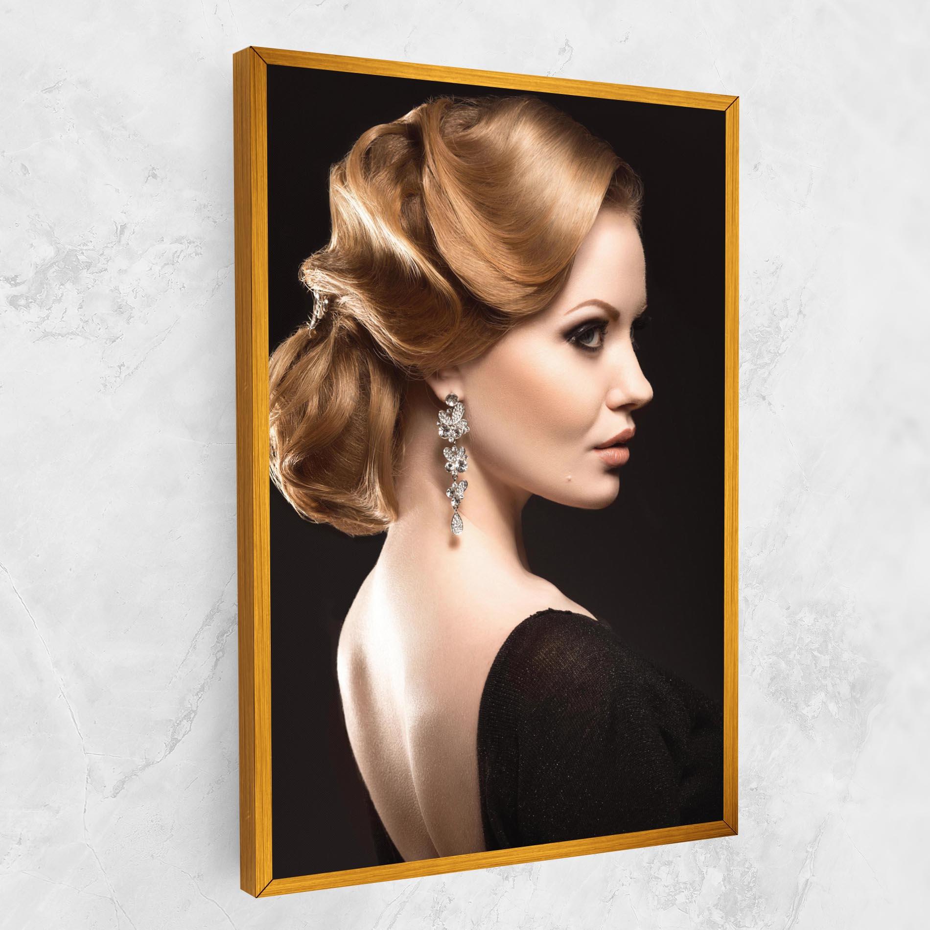 Vászonkép Elegant Earrings mockup 1