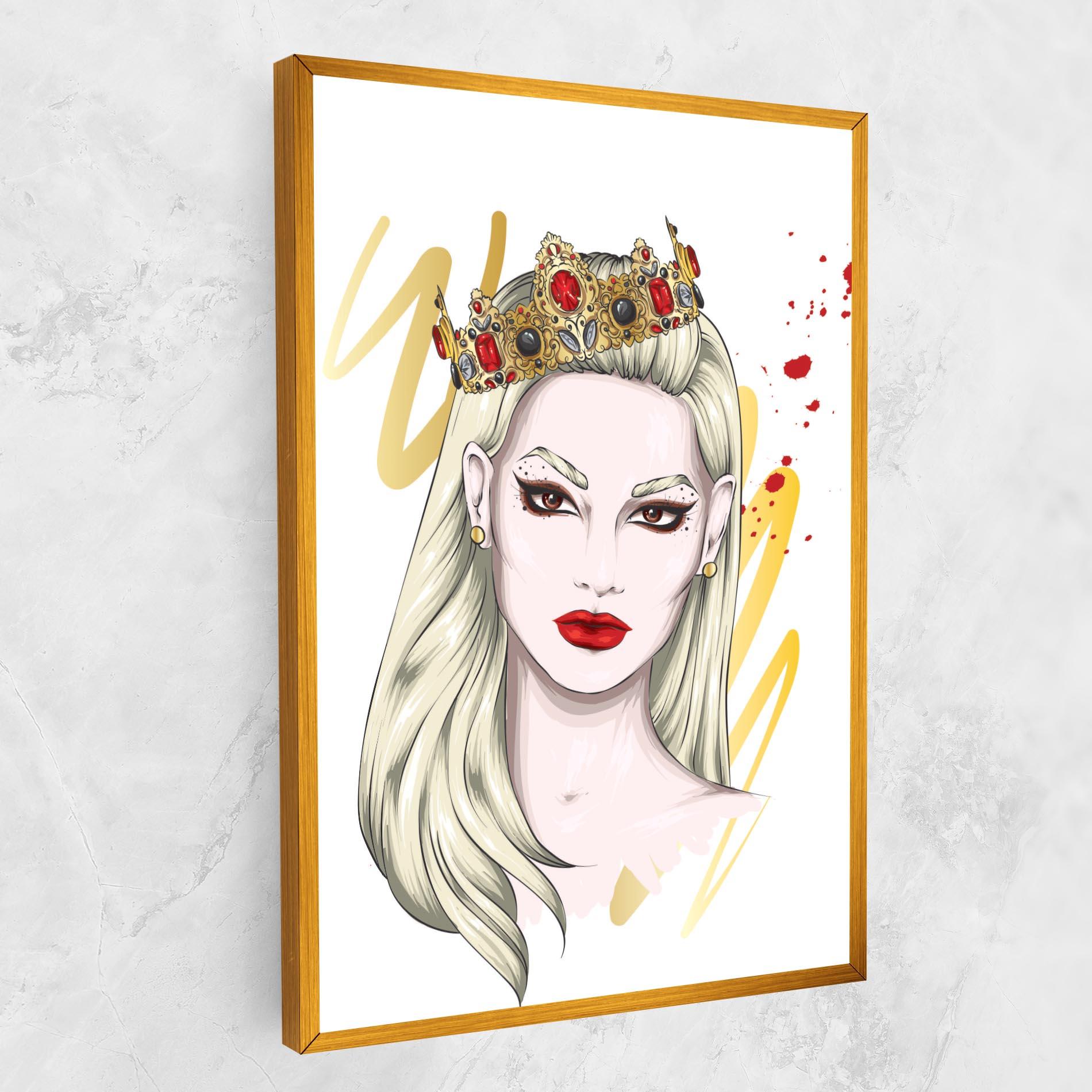 Vászonkép Gold Crown Woman mockup 1