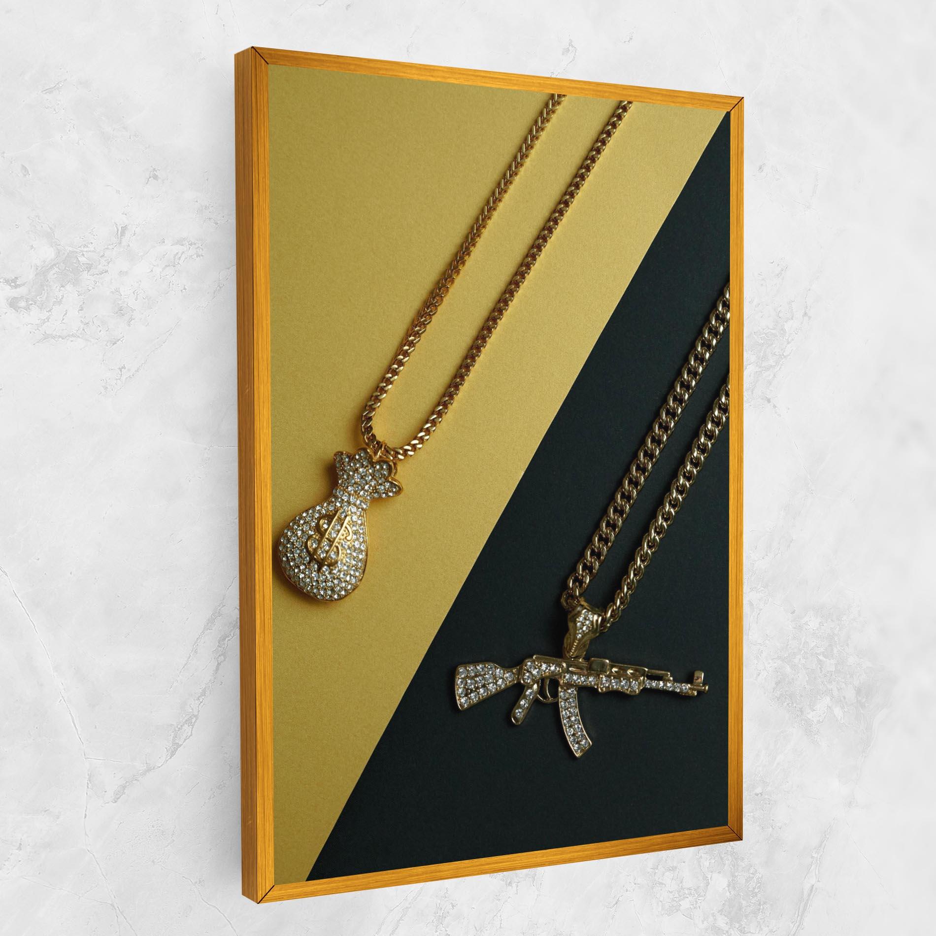 Vászonkép Gun Neckace mockup 1