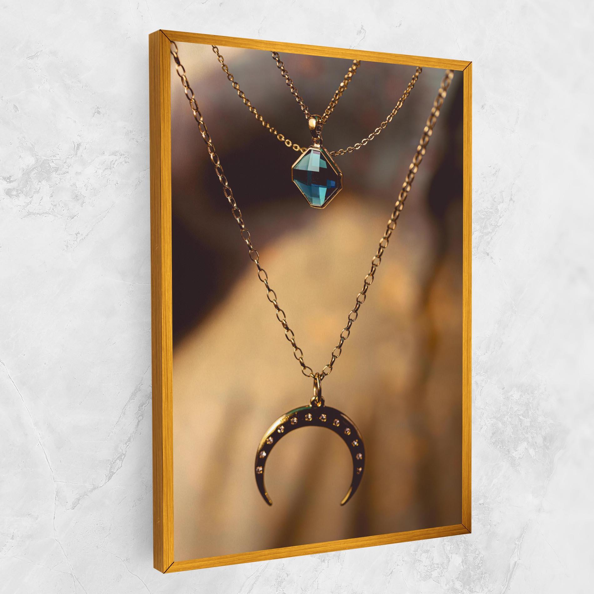 Vászonkép Moon Blue Necklace mockup 1