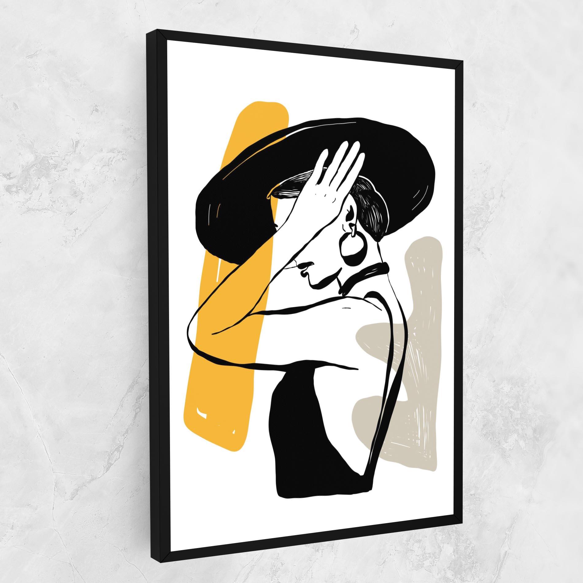 Vászonkép Big Earring mockup 1