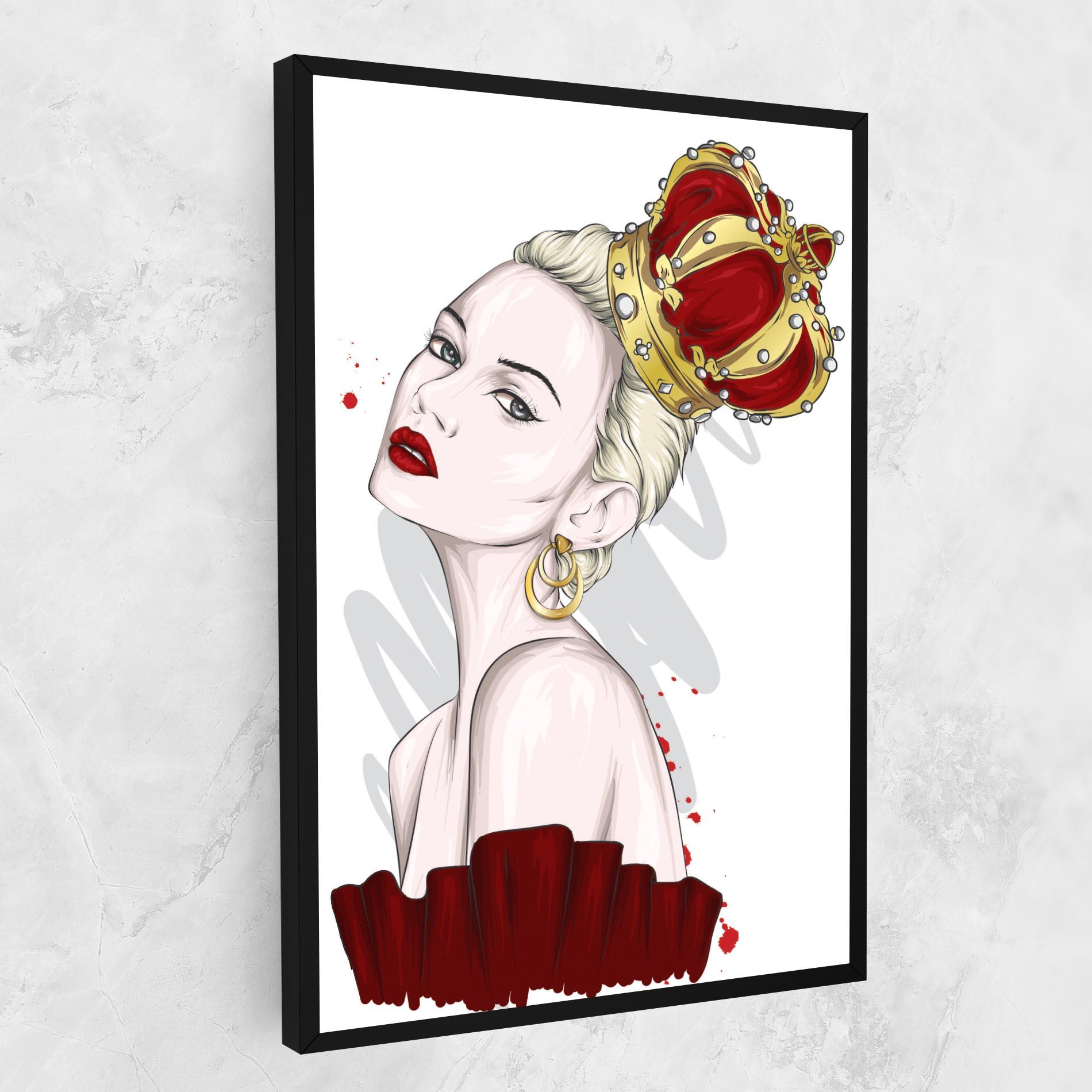 Vászonkép Big Red Crown mockup 1