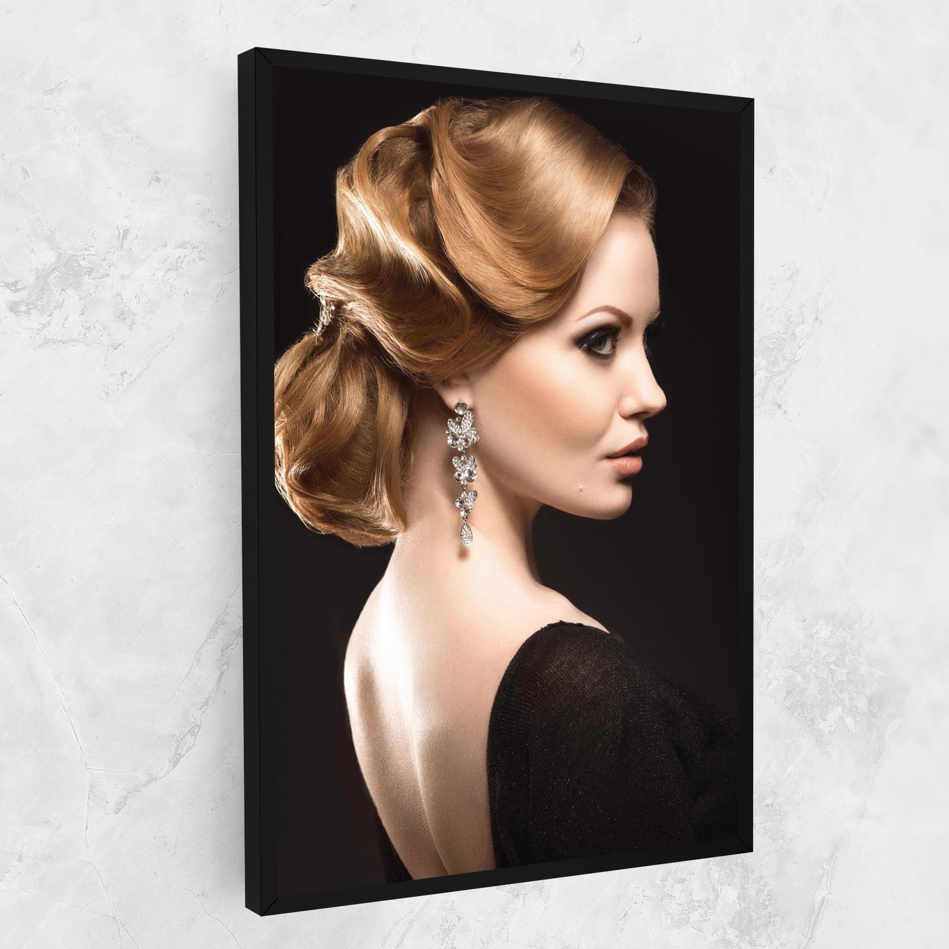 Vászonkép Elegant Earrings mockup 1