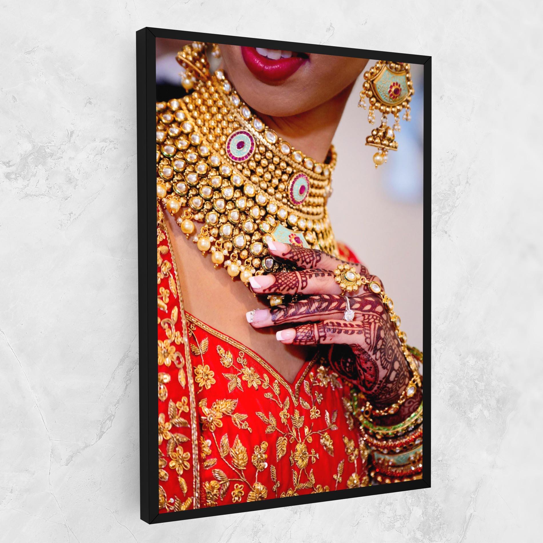 Vászonkép Gold Beautiful Jewelry mockup 1