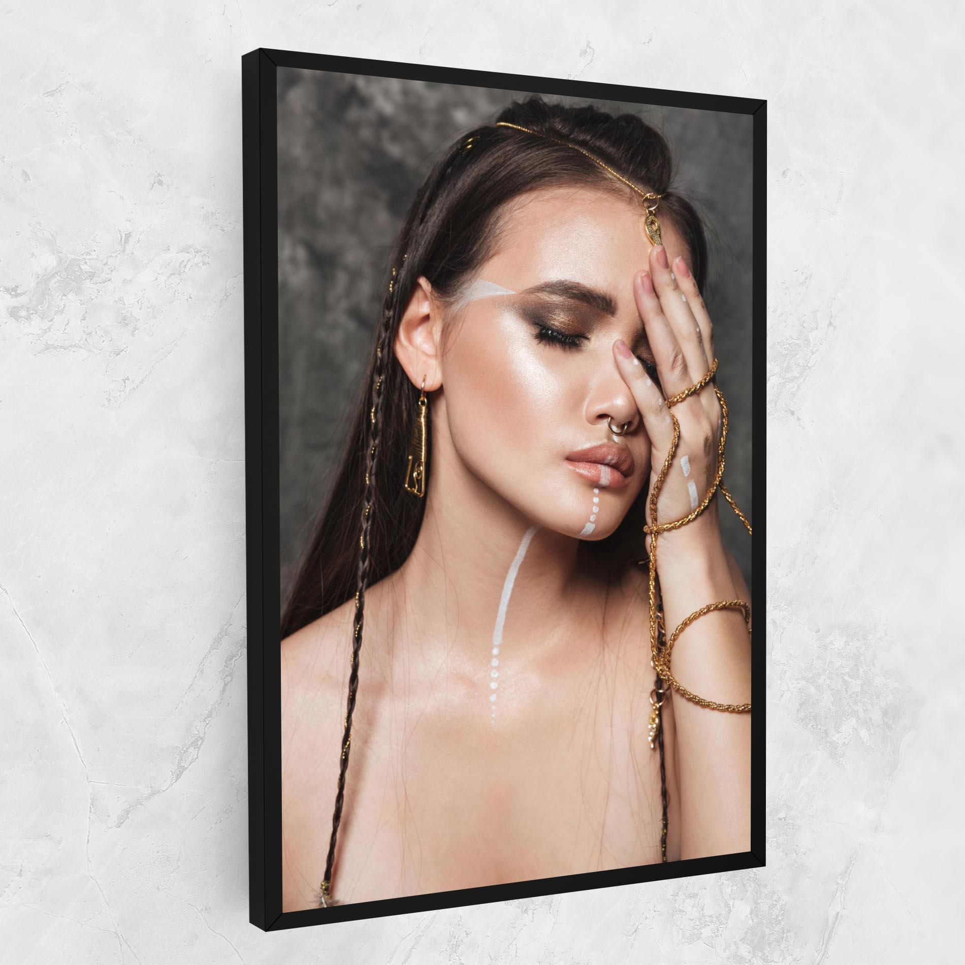 Vászonkép Gold Hand Accessory mockup 1