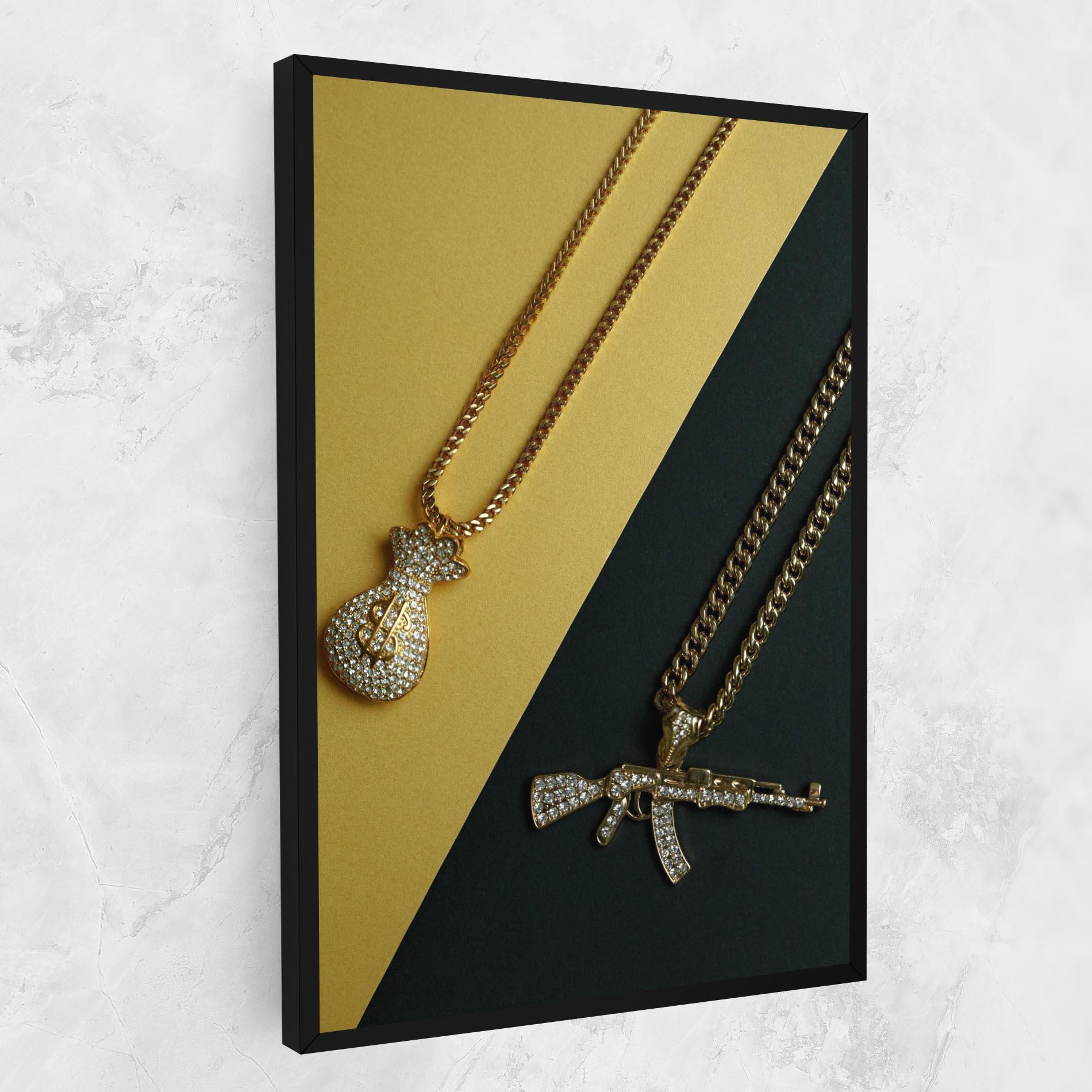 Vászonkép Gun Neckace mockup 1