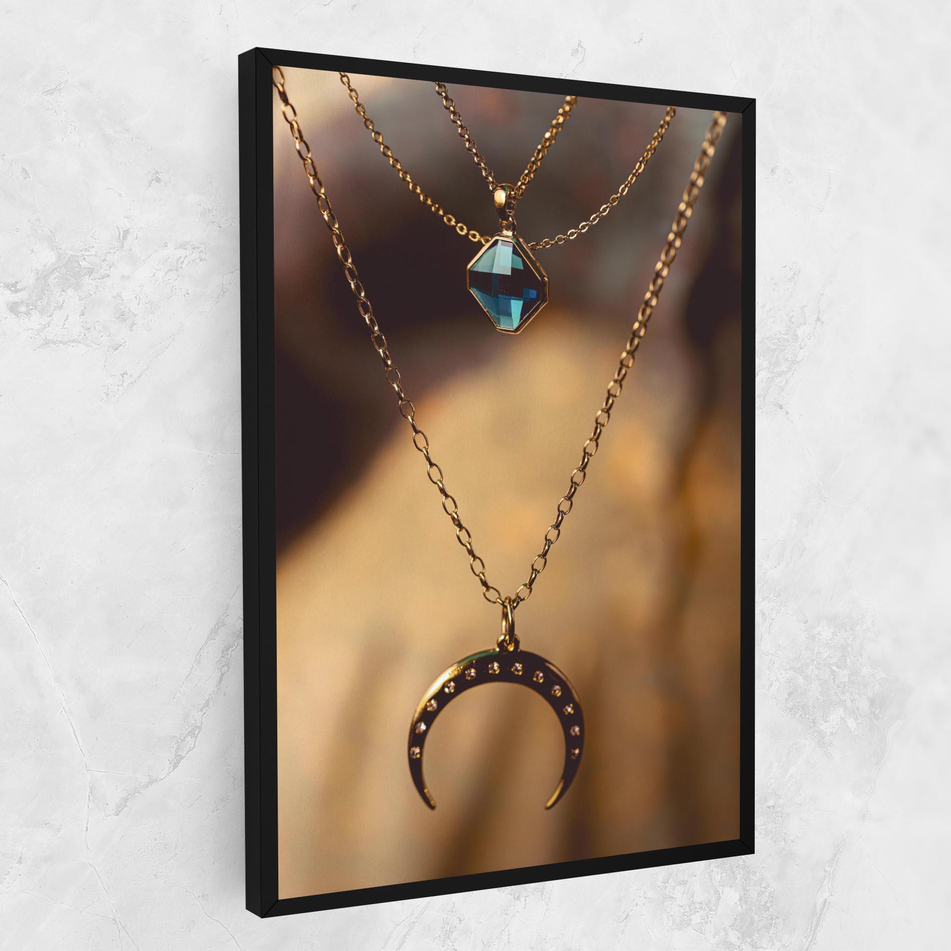 Vászonkép Moon Blue Necklace mockup 1