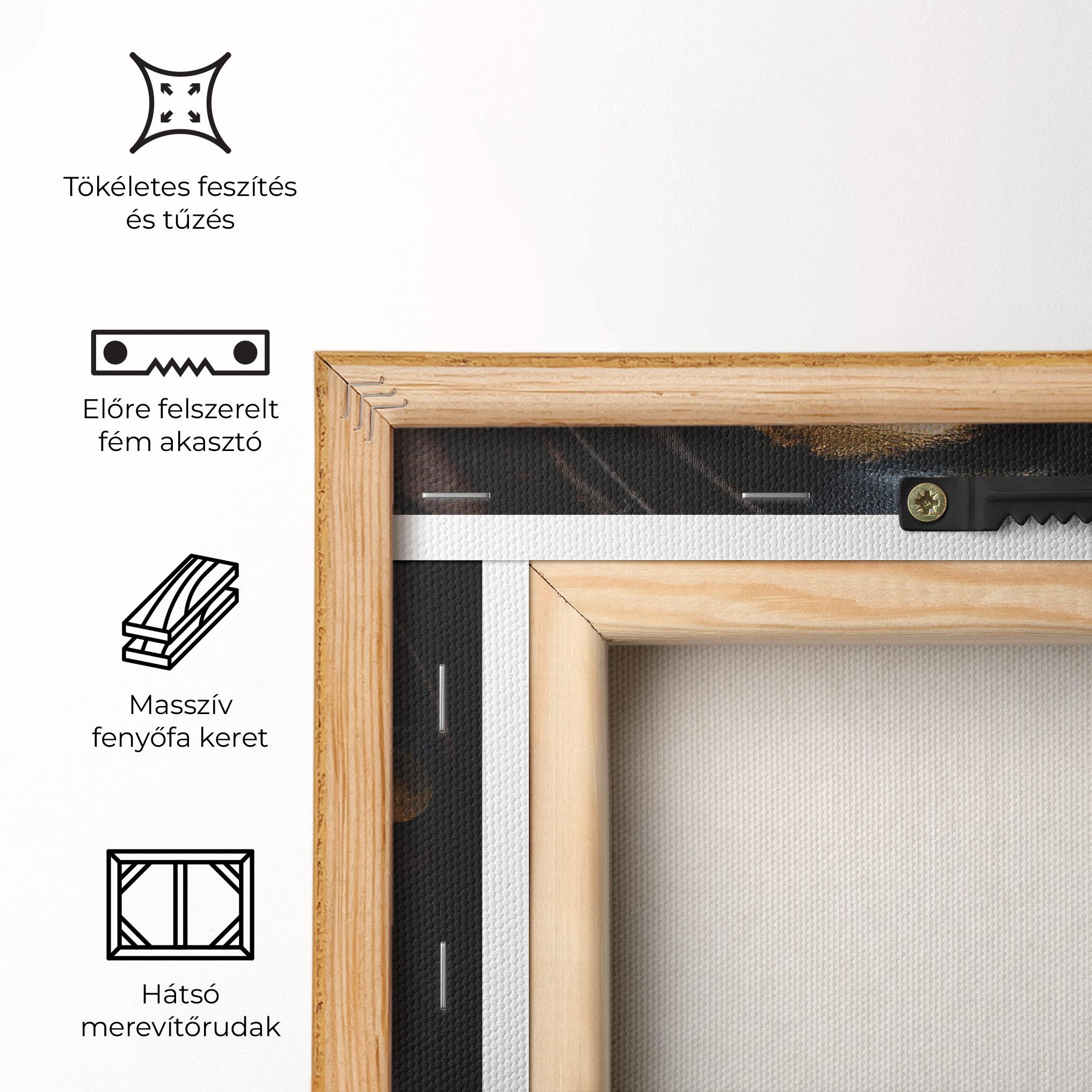 Vászonkép Gold Accessory And Makeup mockup 5