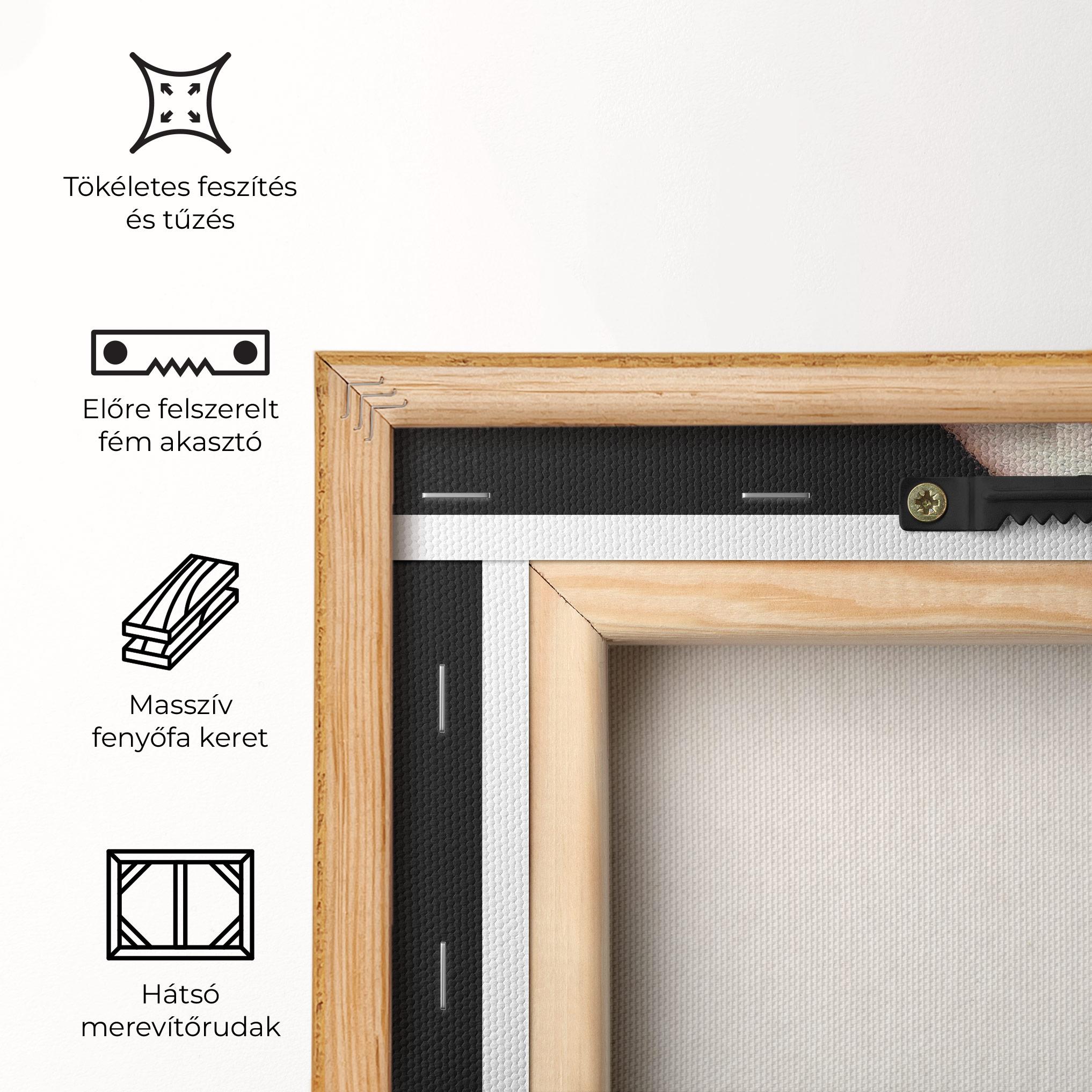 Vászonkép Gold Necklace mockup 5