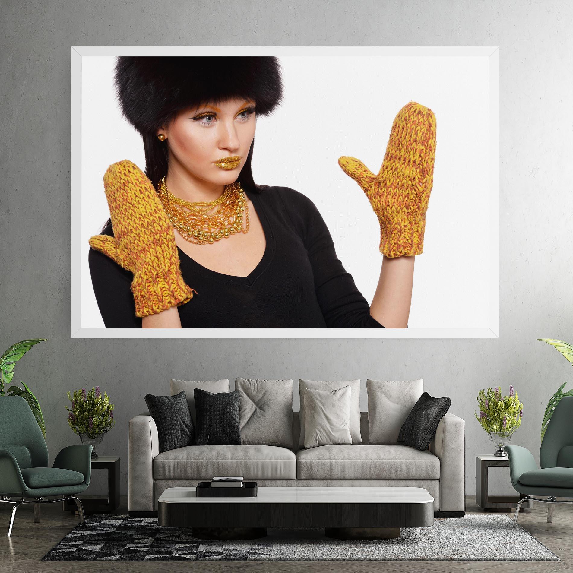 Vászonkép Gold Accessories mockup 7