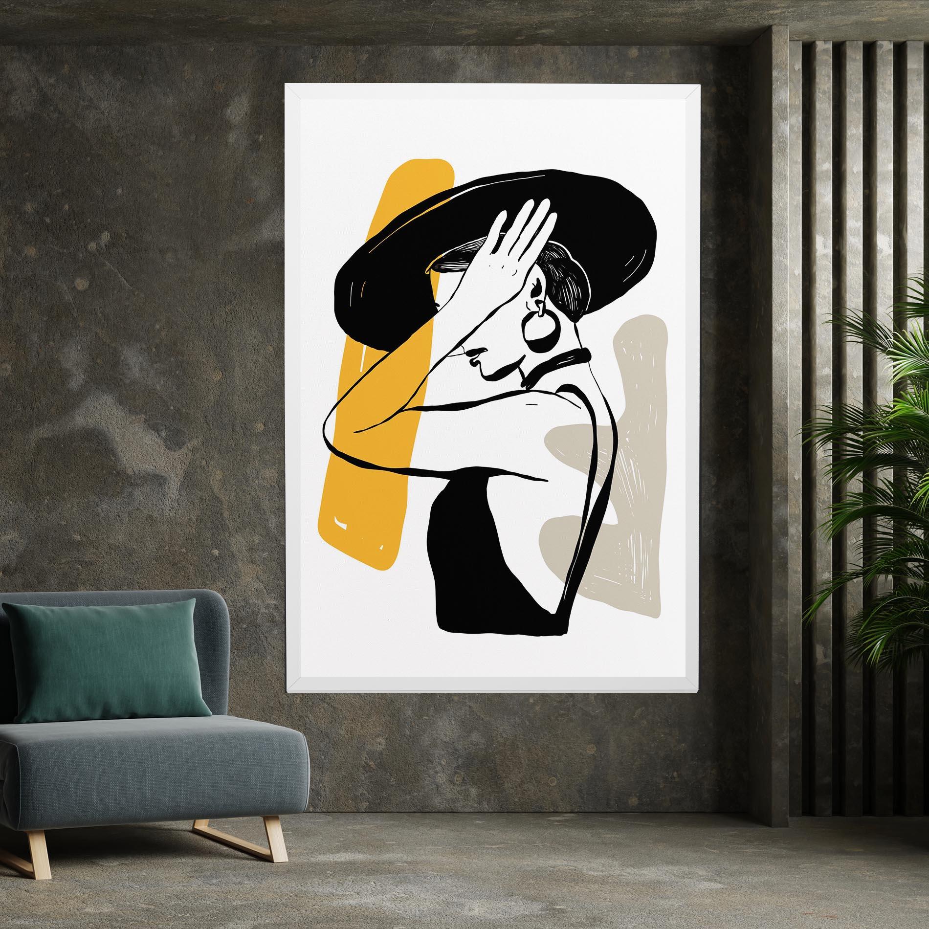 Vászonkép Big Earring mockup 7