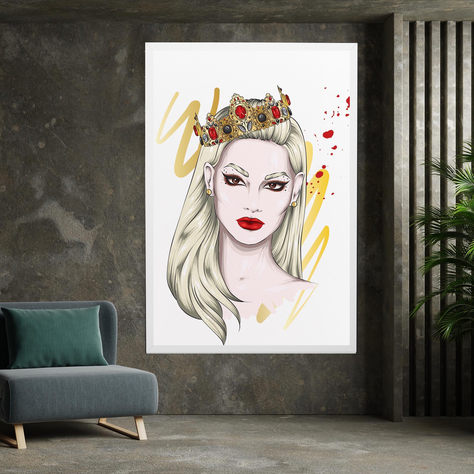 Vászonkép Gold Crown Woman mockup 7