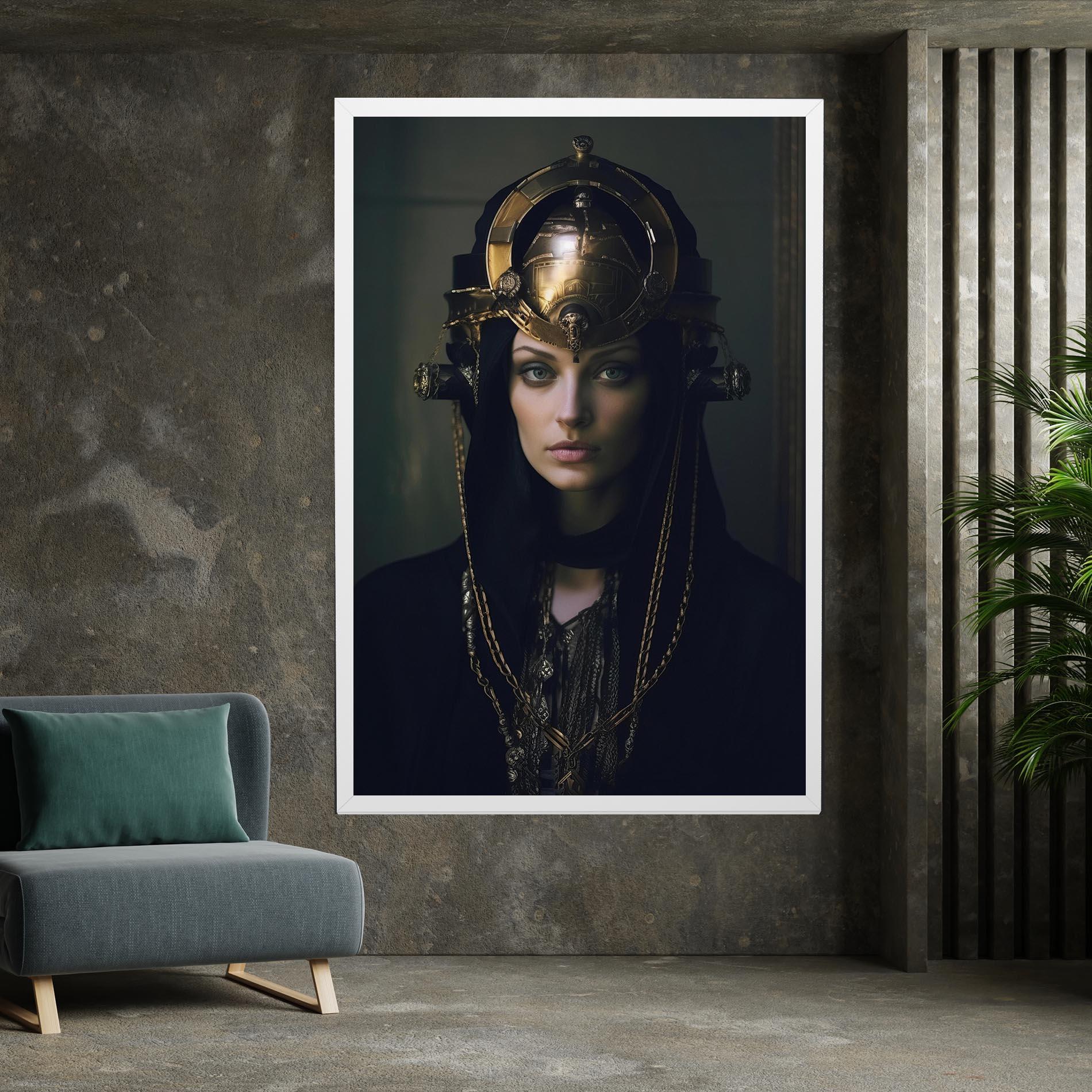 Vászonkép Gold Headpiece mockup 7