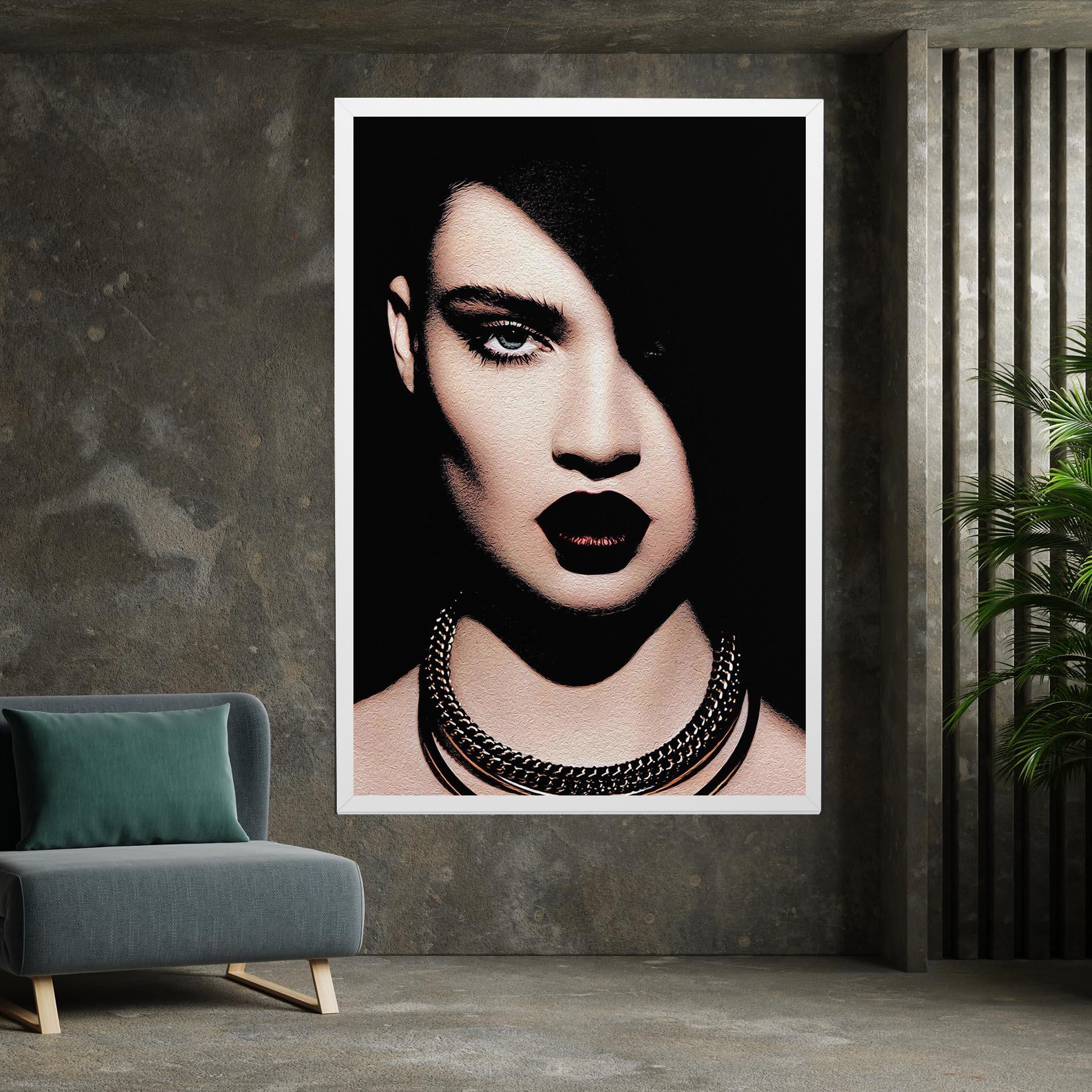 Vászonkép Gold Necklace mockup 7