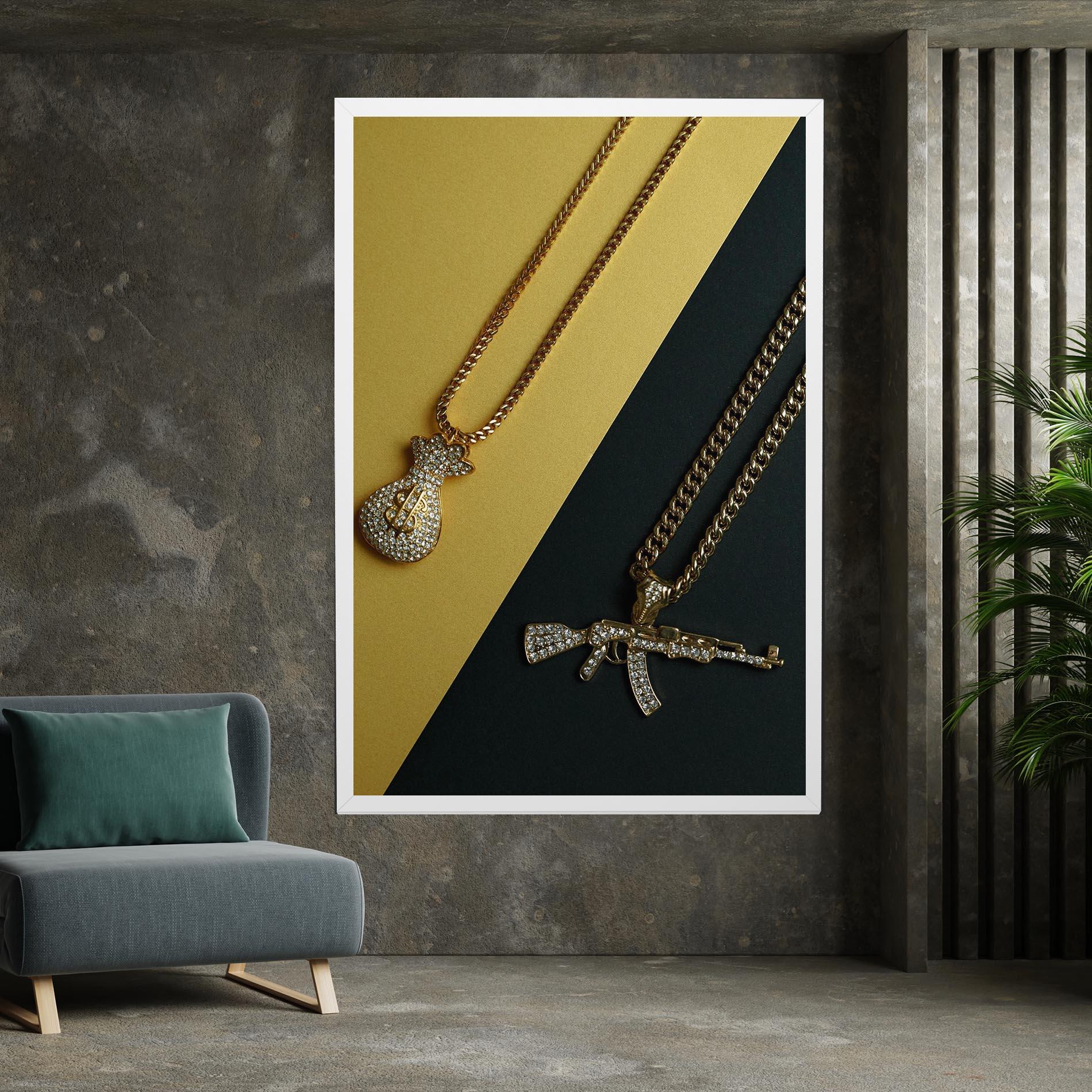 Vászonkép Gun Neckace mockup 7