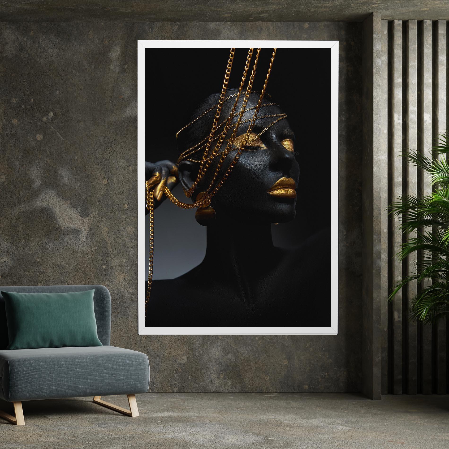 Vászonkép Pretty Gold Chain mockup 7