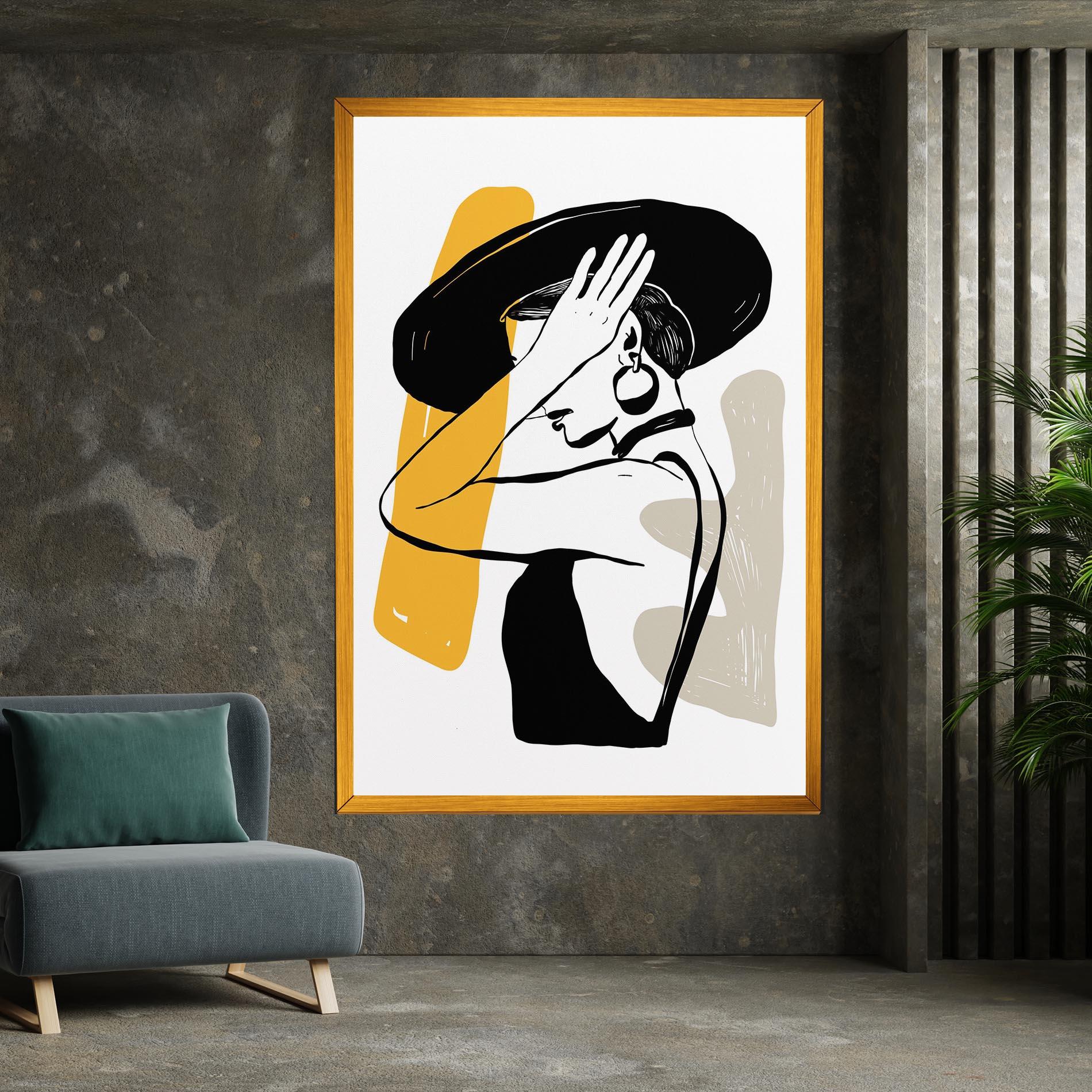 Vászonkép Big Earring mockup 7