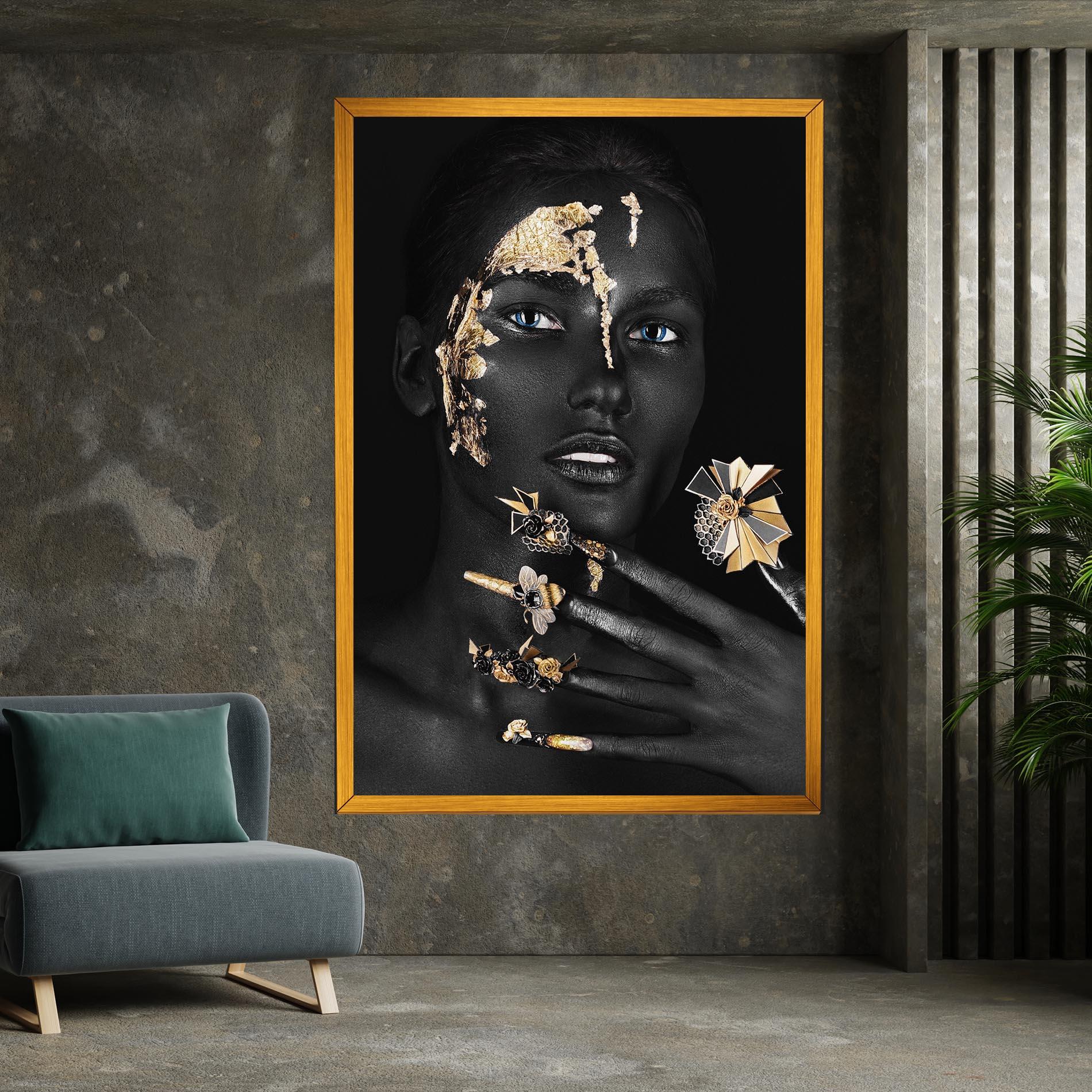 Vászonkép Black Art Makeup mockup 7