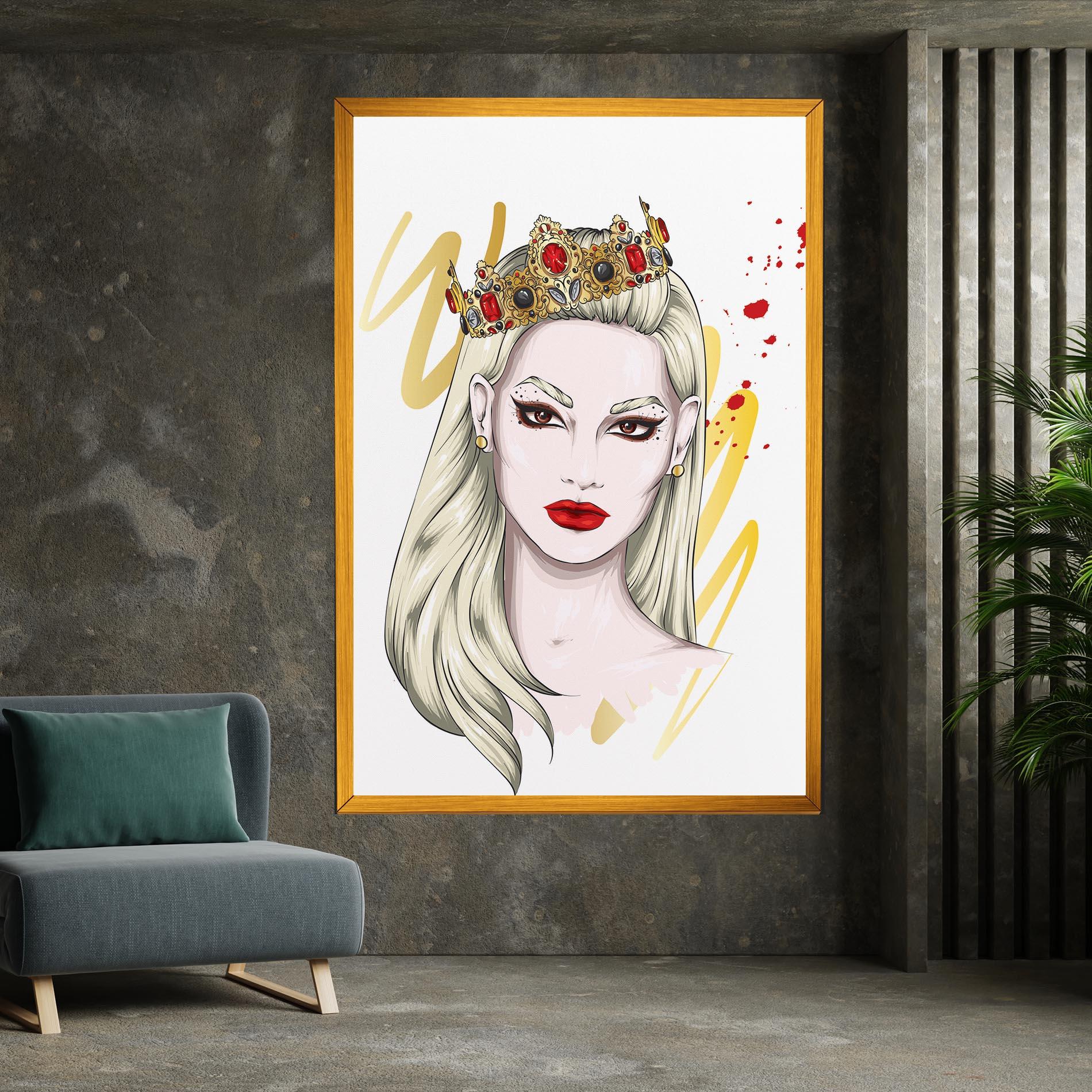 Vászonkép Gold Crown Woman mockup 7