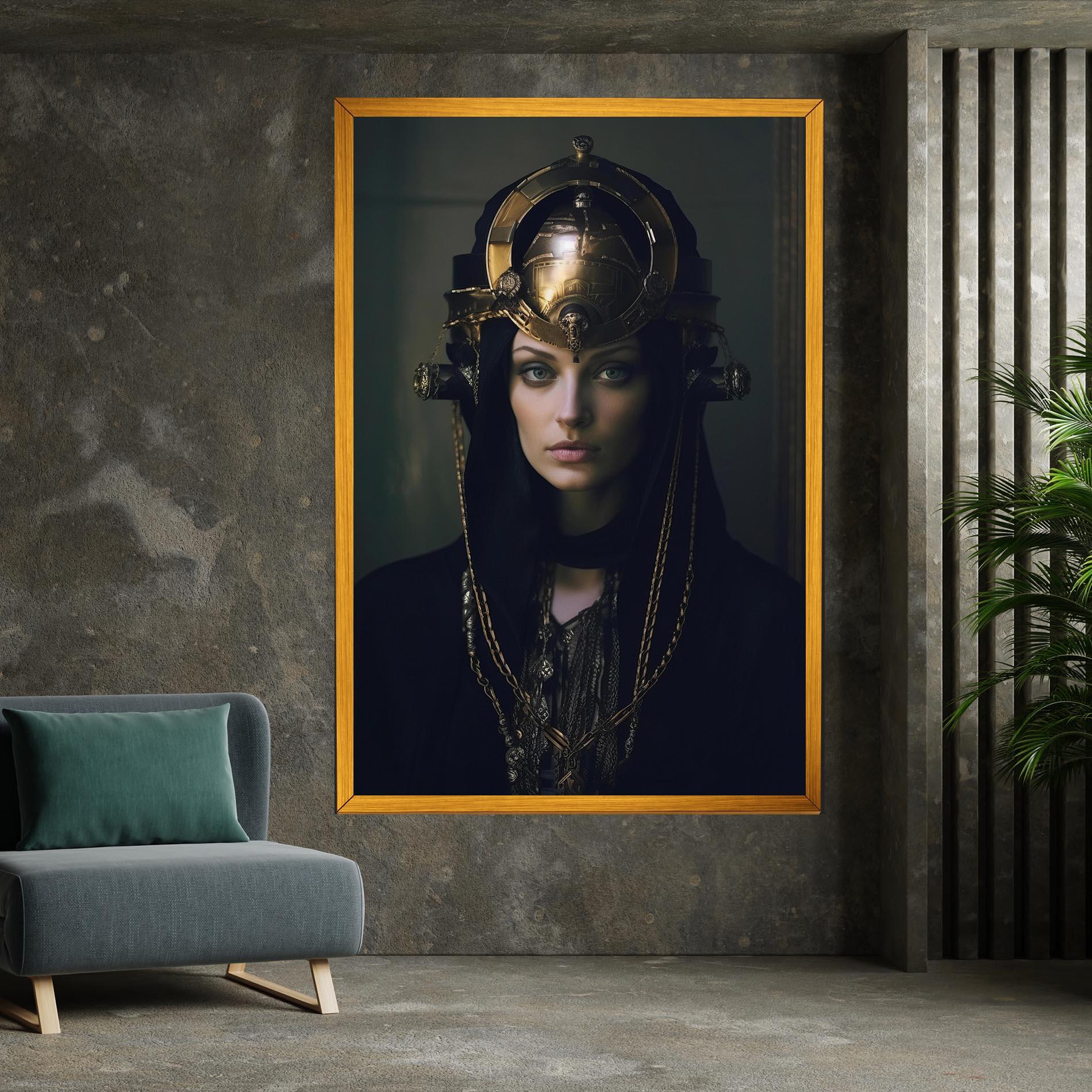 Vászonkép Gold Headpiece mockup 7