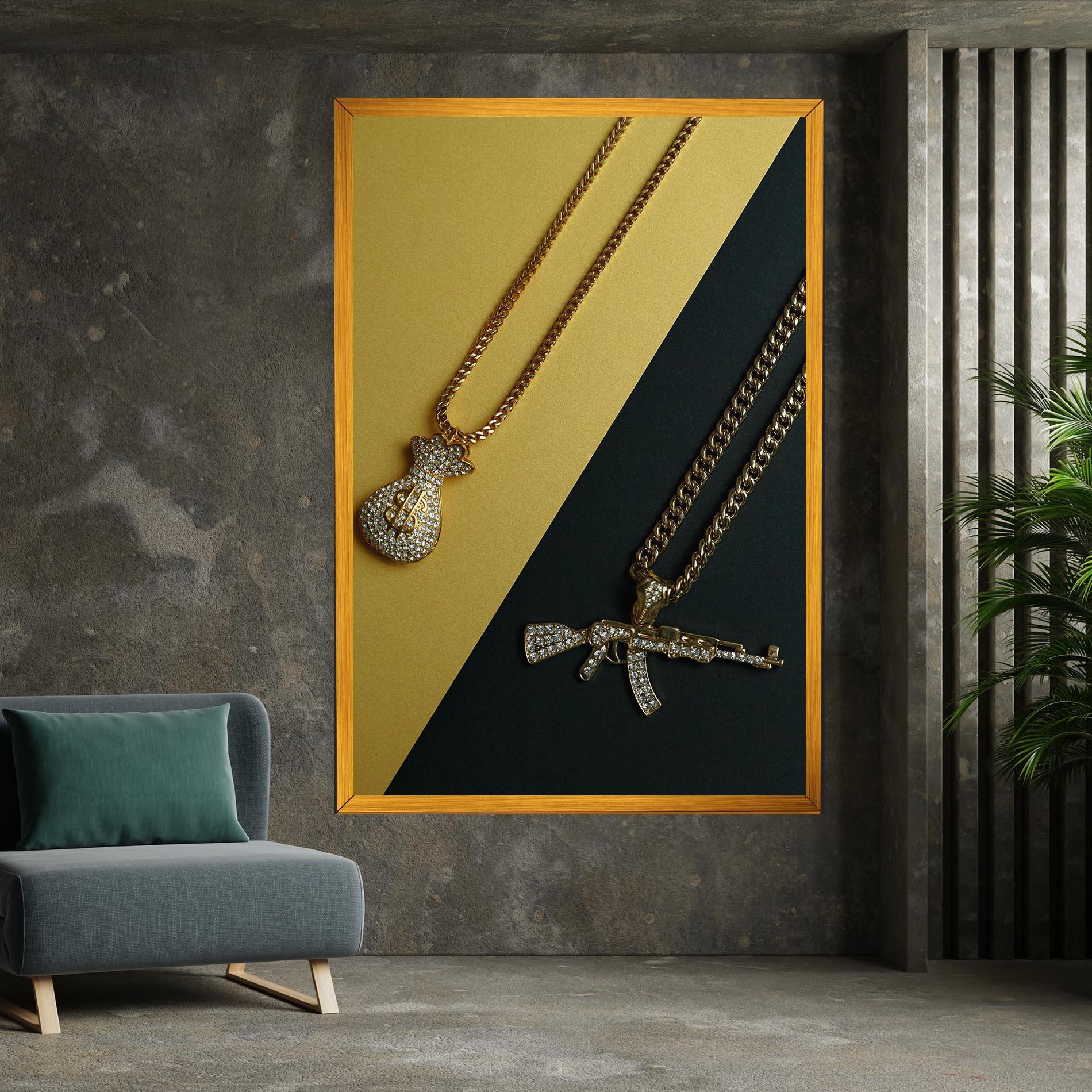 Vászonkép Gun Neckace mockup 7