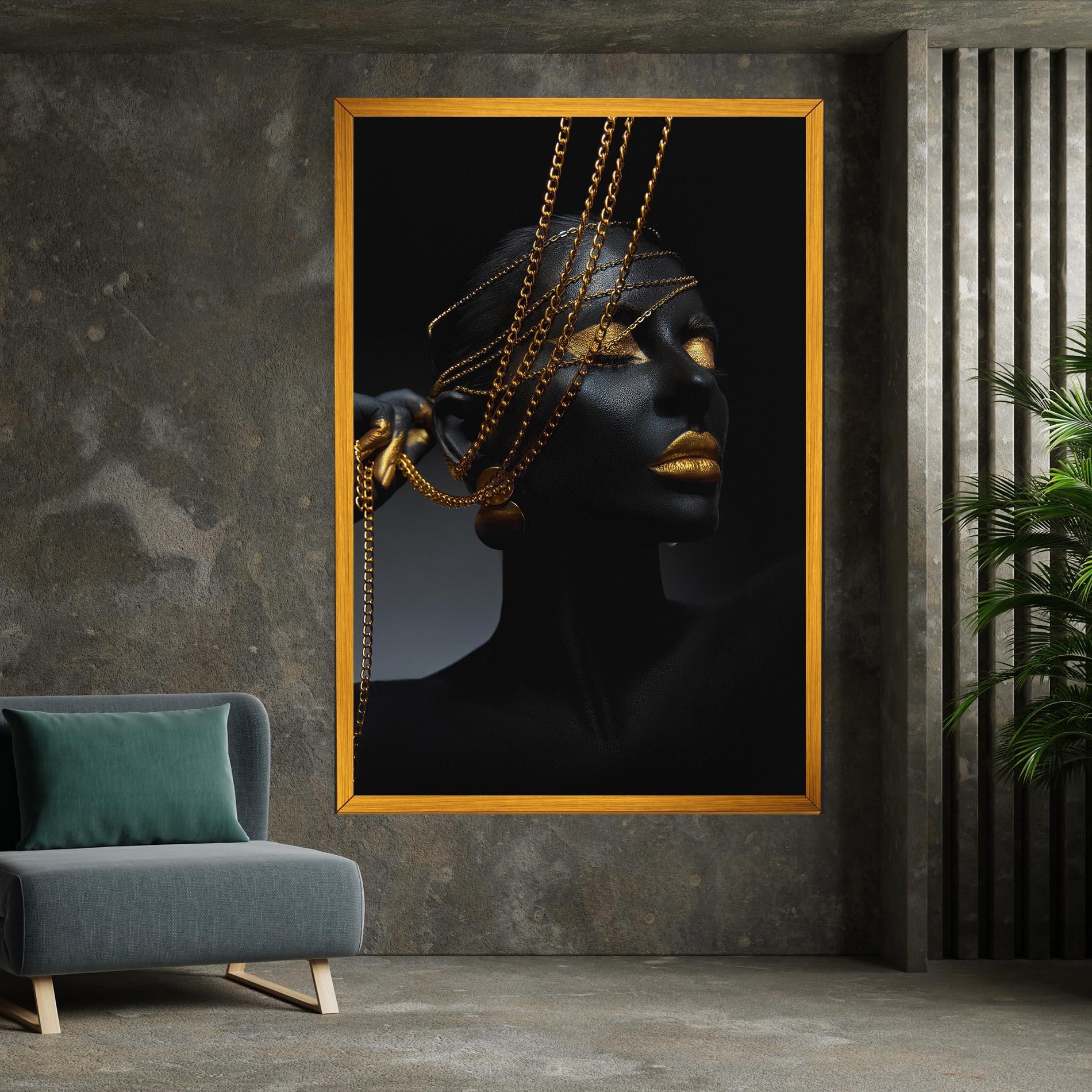 Vászonkép Pretty Gold Chain mockup 7