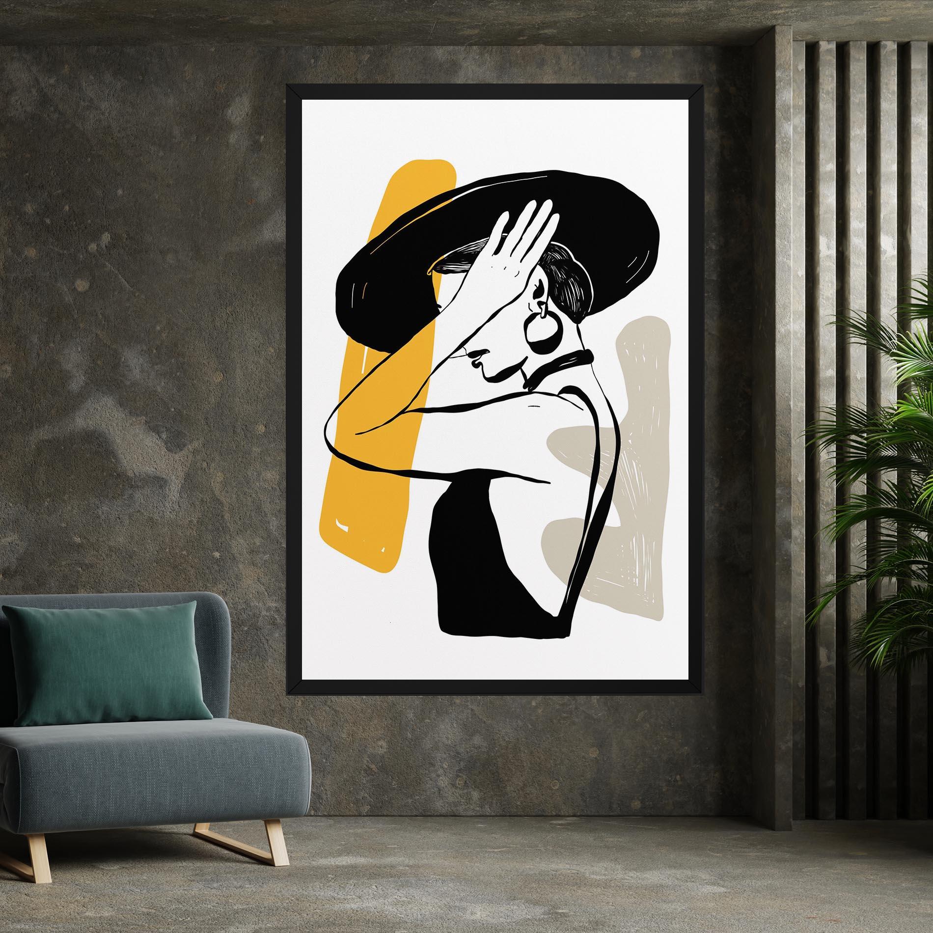 Vászonkép Big Earring mockup 7